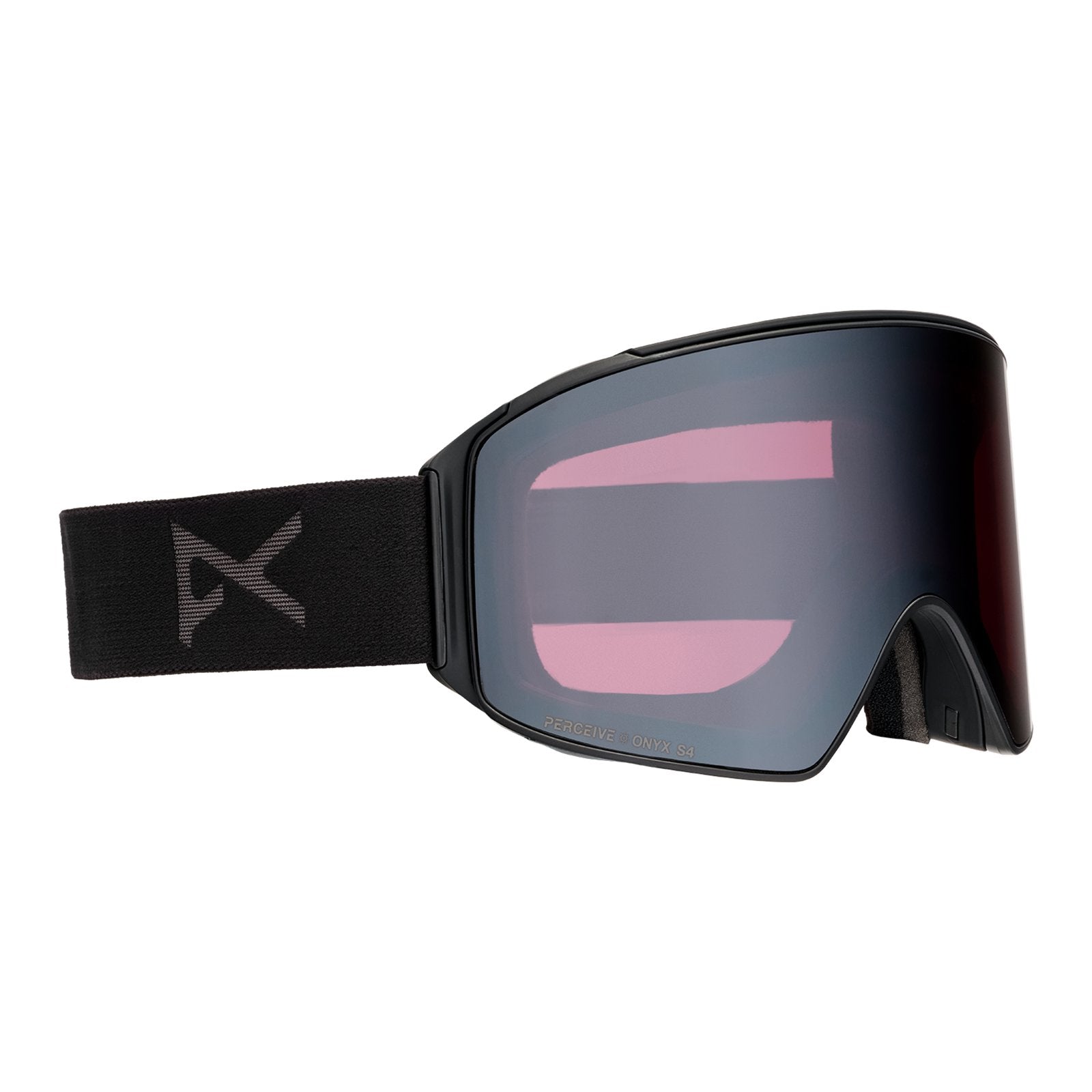 M4 Low Bridge Fit Goggles (Cylindrical) + Bonus Lens + Mfi Face Mask Smoke - Perceive Sunny Onyx Lens (6% / S4) w/ Perceive Variable Violet Lens (34% / S2) - Image 3