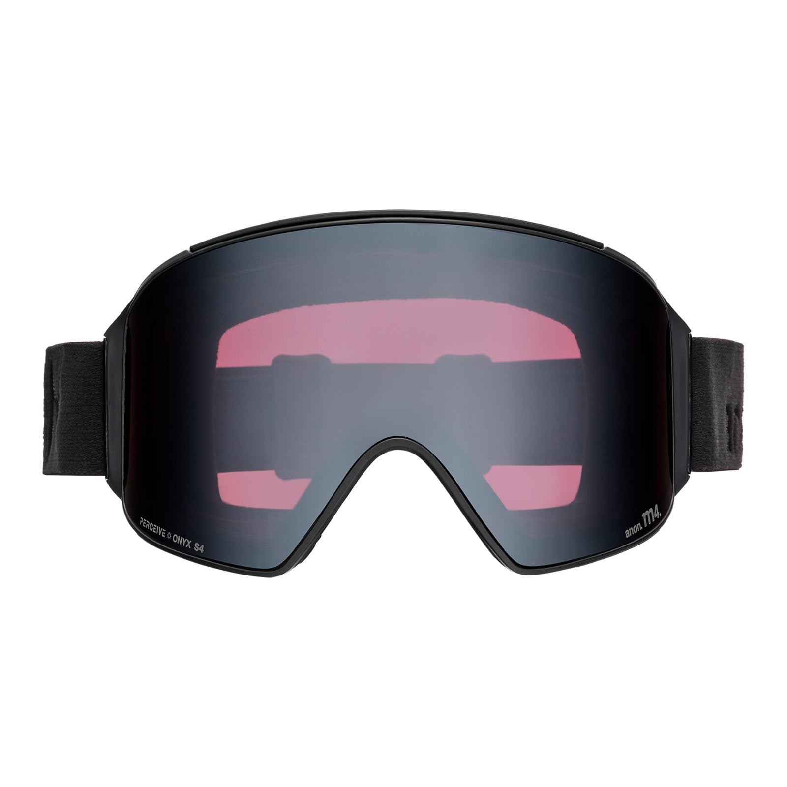 M4 Low Bridge Fit Goggles (Cylindrical) + Bonus Lens + Mfi Face Mask Smoke - Perceive Sunny Onyx Lens (6% / S4) w/ Perceive Variable Violet Lens (34% / S2) - Image 2