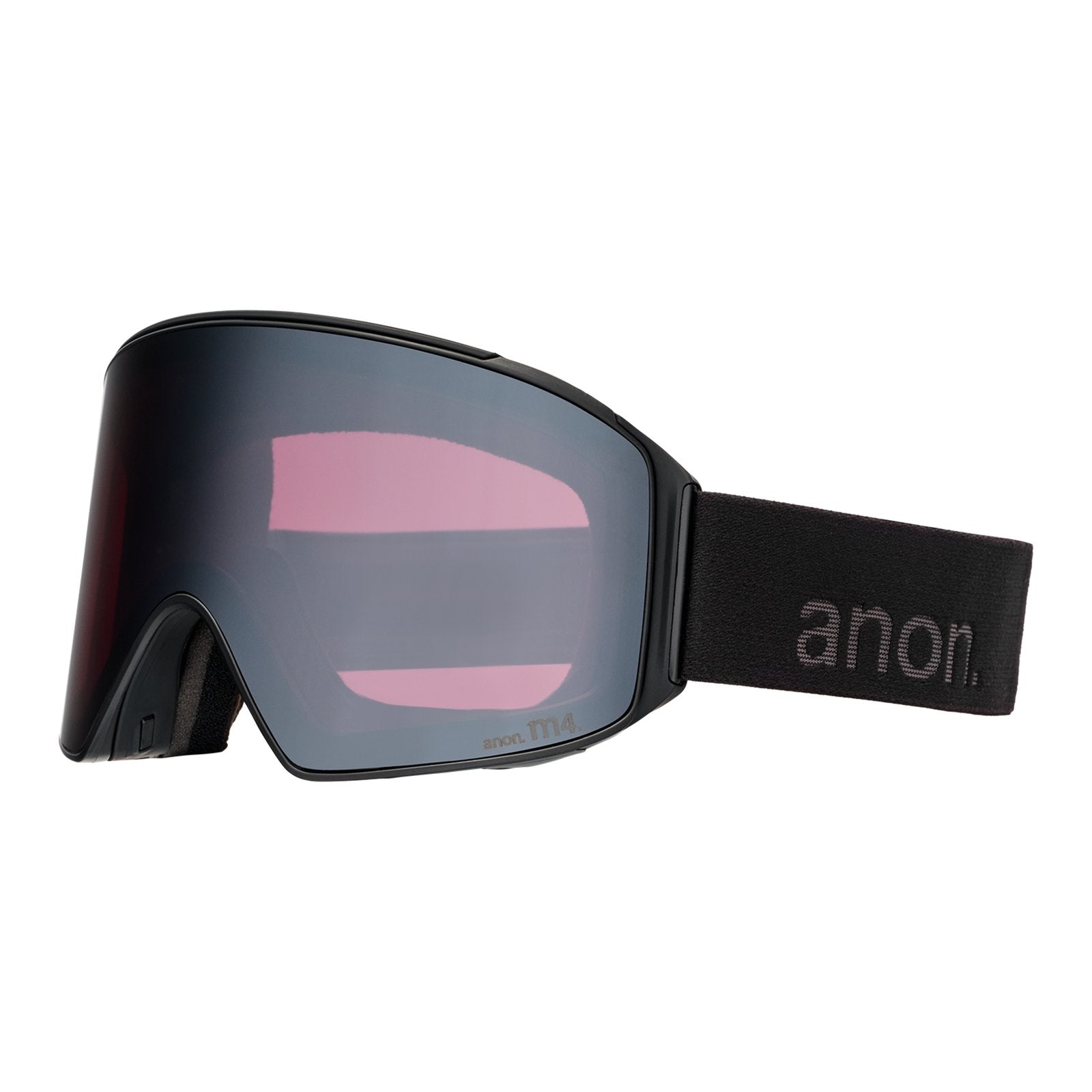 M4 Low Bridge Fit Goggles (Cylindrical) + Bonus Lens + Mfi Face Mask Smoke - Perceive Sunny Onyx Lens (6% / S4) w/ Perceive Variable Violet Lens (34% / S2) - Image 1