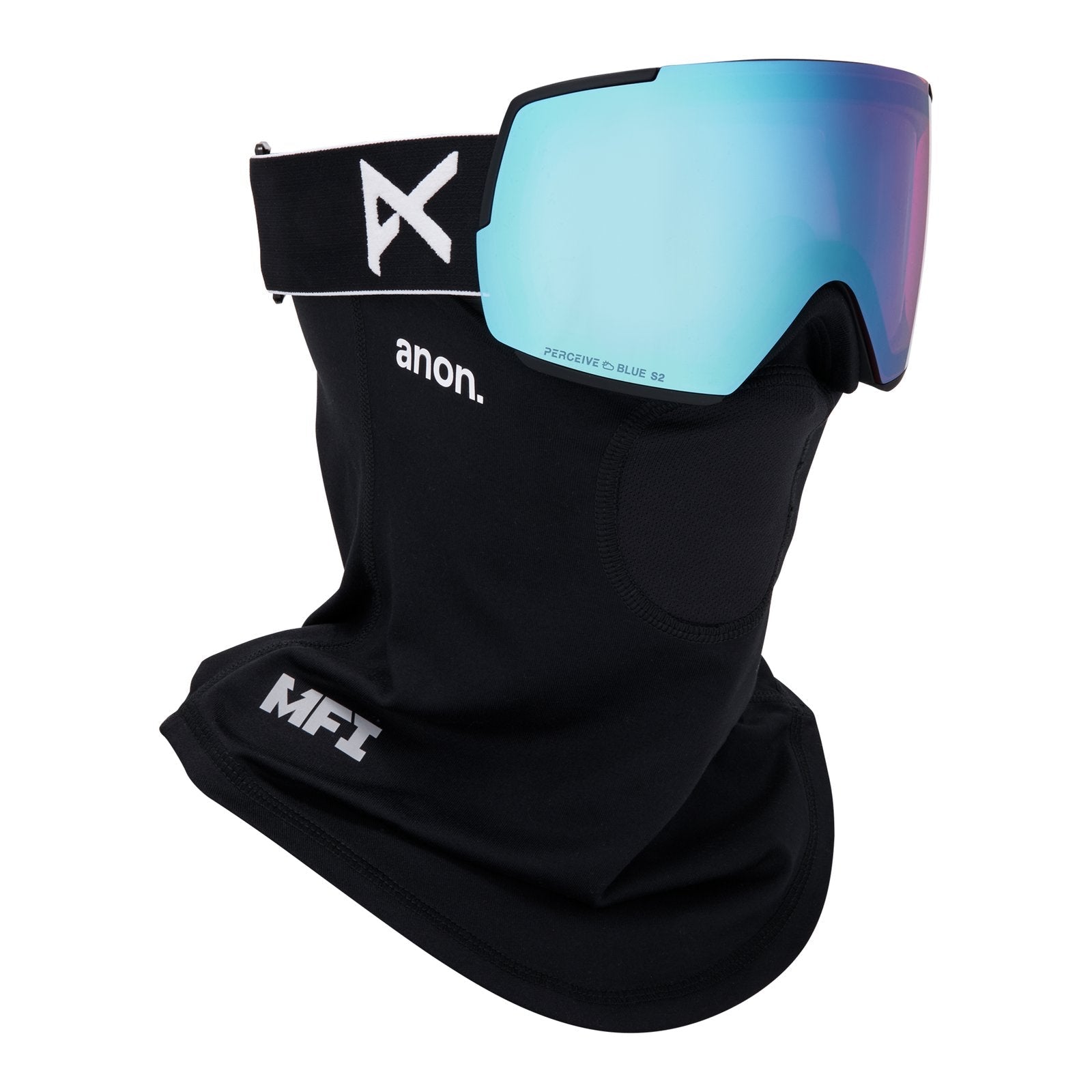 M5 Goggles + Bonus Lens + Mfi Face Mask Black - Perceive Variable Blue Lens (21% / S2) w/ Perceive Cloudy Pink Lens (53% / S1) - Image 5