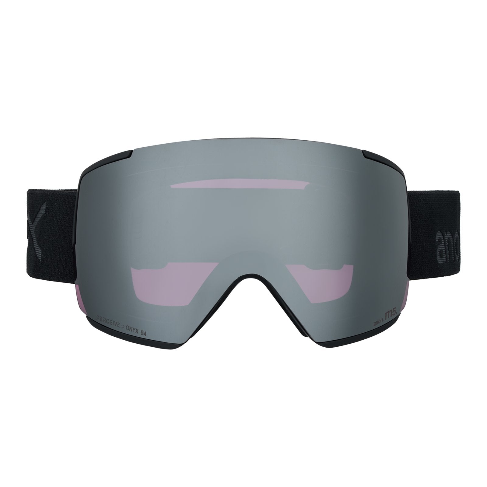 M5 Low Bridge Fit Goggles + Bonus Lens + Mfi Face Mask Smoke - Perceive Sunny Onyx Lens (6% / S4) w/ Perceive Variable Violet Lens (34% / S2) - Image 2