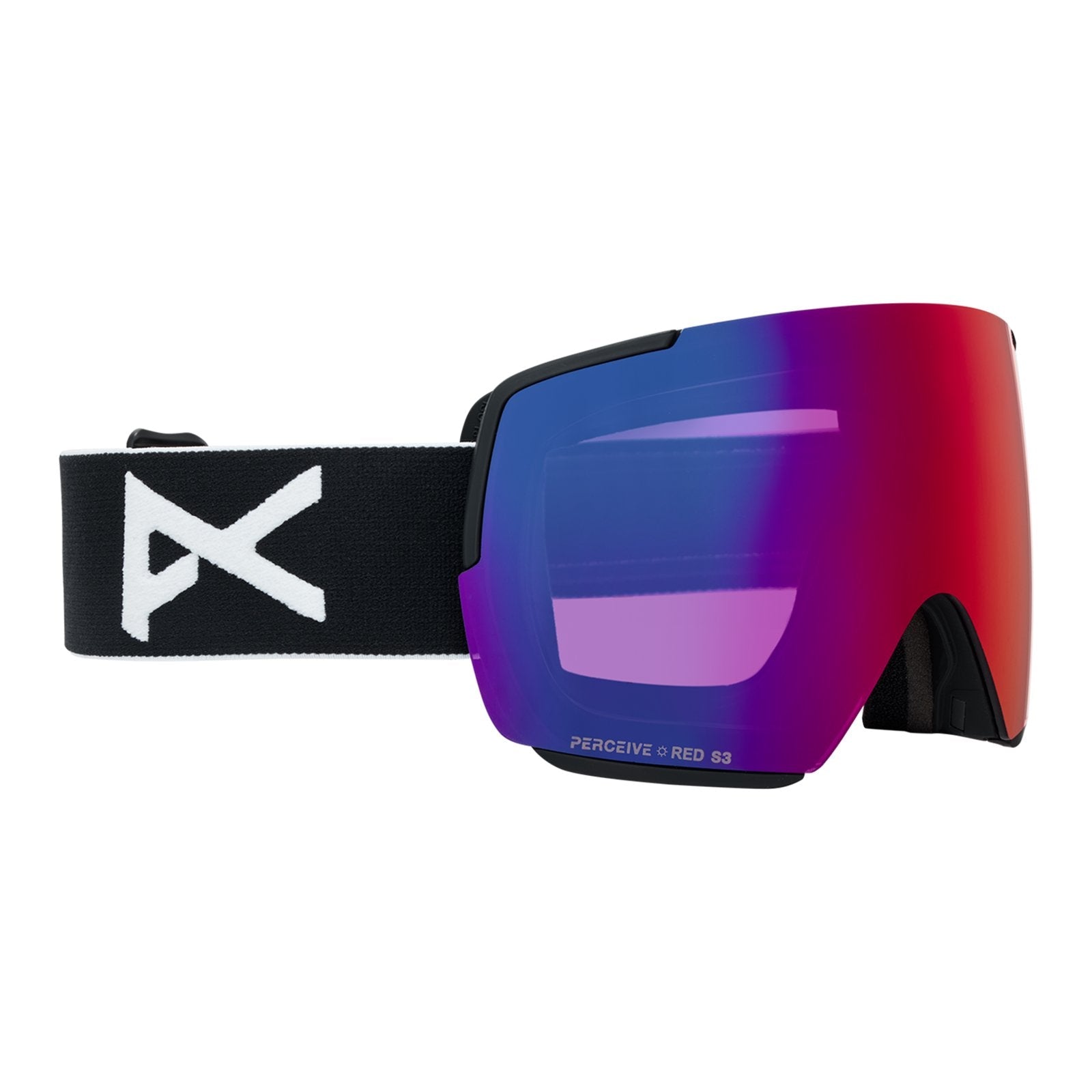 M5S Goggles + Bonus Lens + Mfi Face Mask Black - Perceive Sunny Red Lens (14% / S3) w/ Perceive Cloudy Burst Lens (59% / S1) - Image 3
