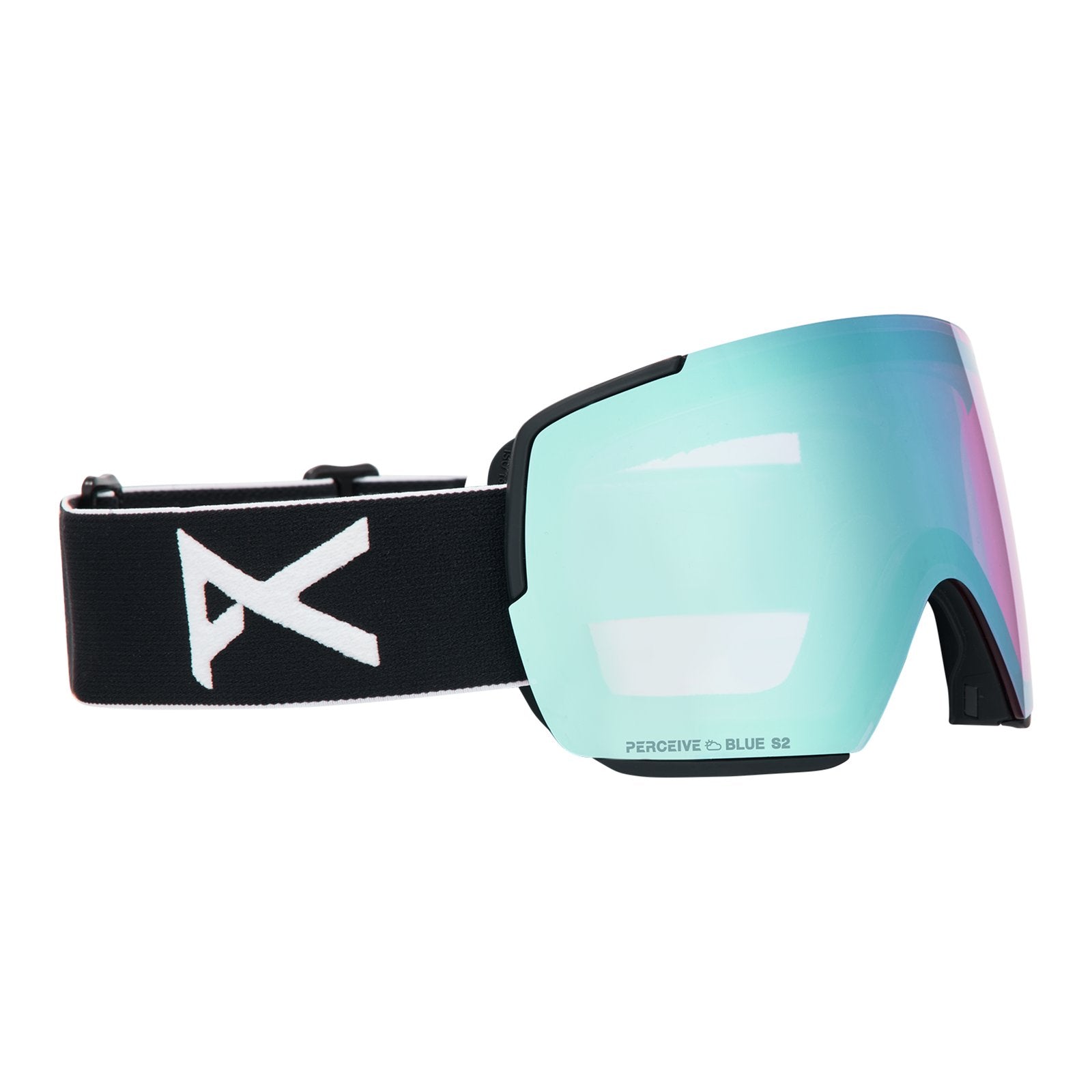 M5S Goggles + Bonus Lens + Mfi Face Mask Black - Perceive Variable Blue Lens (21% / S2) w/ Perceive Cloudy Pink Lens (53% / S1) - Image 3