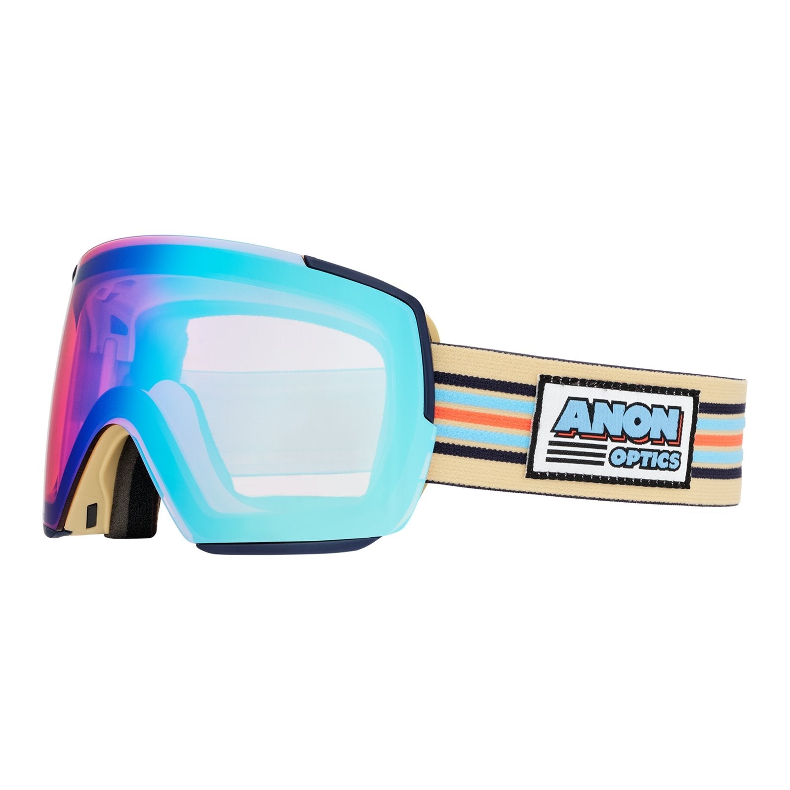 M5S Low Bridge Fit Goggles + Bonus Lens + Mfi Face Mask Vintage - Perceive Variable Blue Lens (21% / S2) w/ Perceive Cloudy Pink Lens (53% / S1) - Image 1
