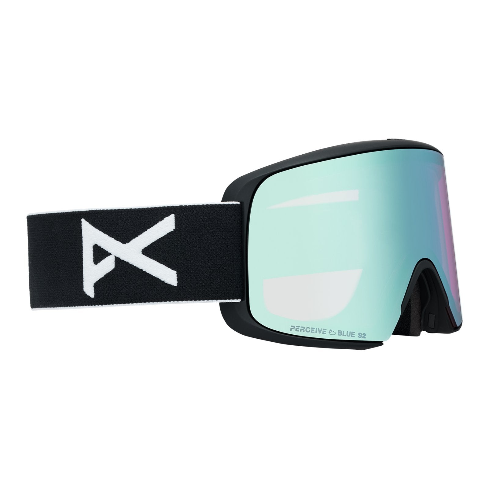 M6S Goggles + Bonus Lens + Mfi Face Mask Black - Perceive Variable Blue Lens (21% / S2) w/ Perceive Cloudy Pink Lens (53% / S1) - Image 3