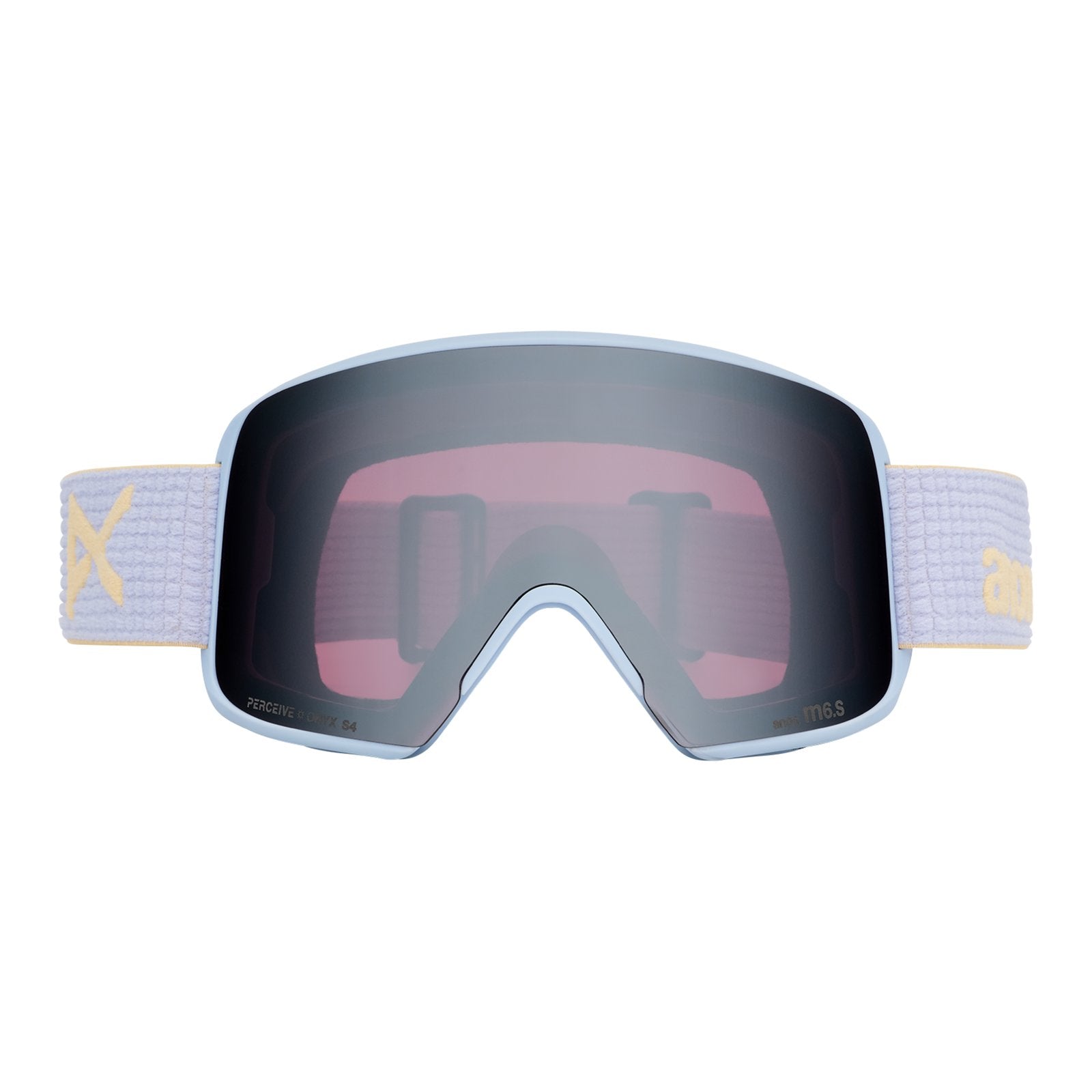 M6S Low Bridge Fit Goggles + Bonus Lens + Mfi Face Mask Airstream Blue - Perceive Sunny Onyx Lens (6% / S4) w/ Perceive Variable Violet Lens (34% / S2) - Image 2