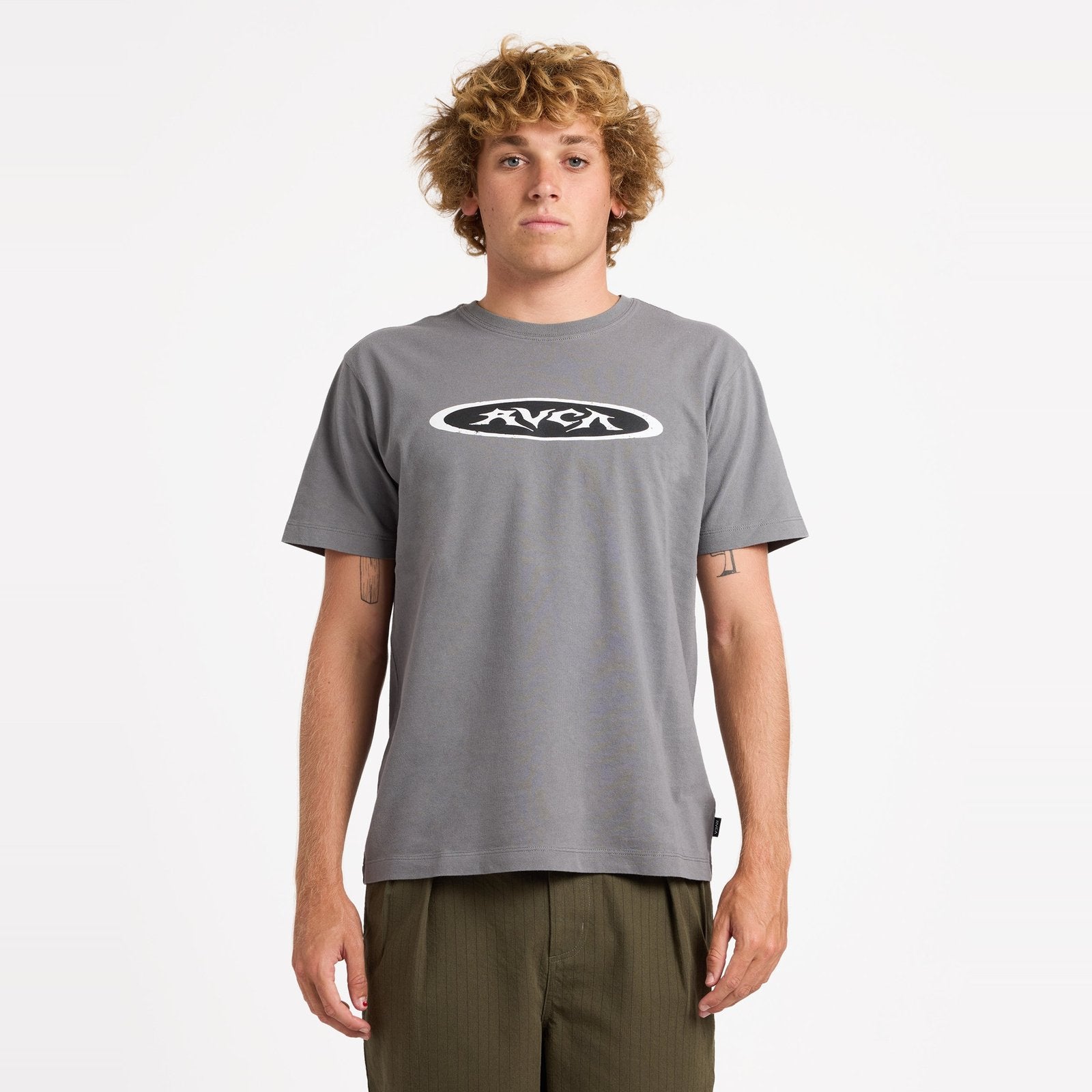 Mens Garage T-Shirt Smoke - Image 1