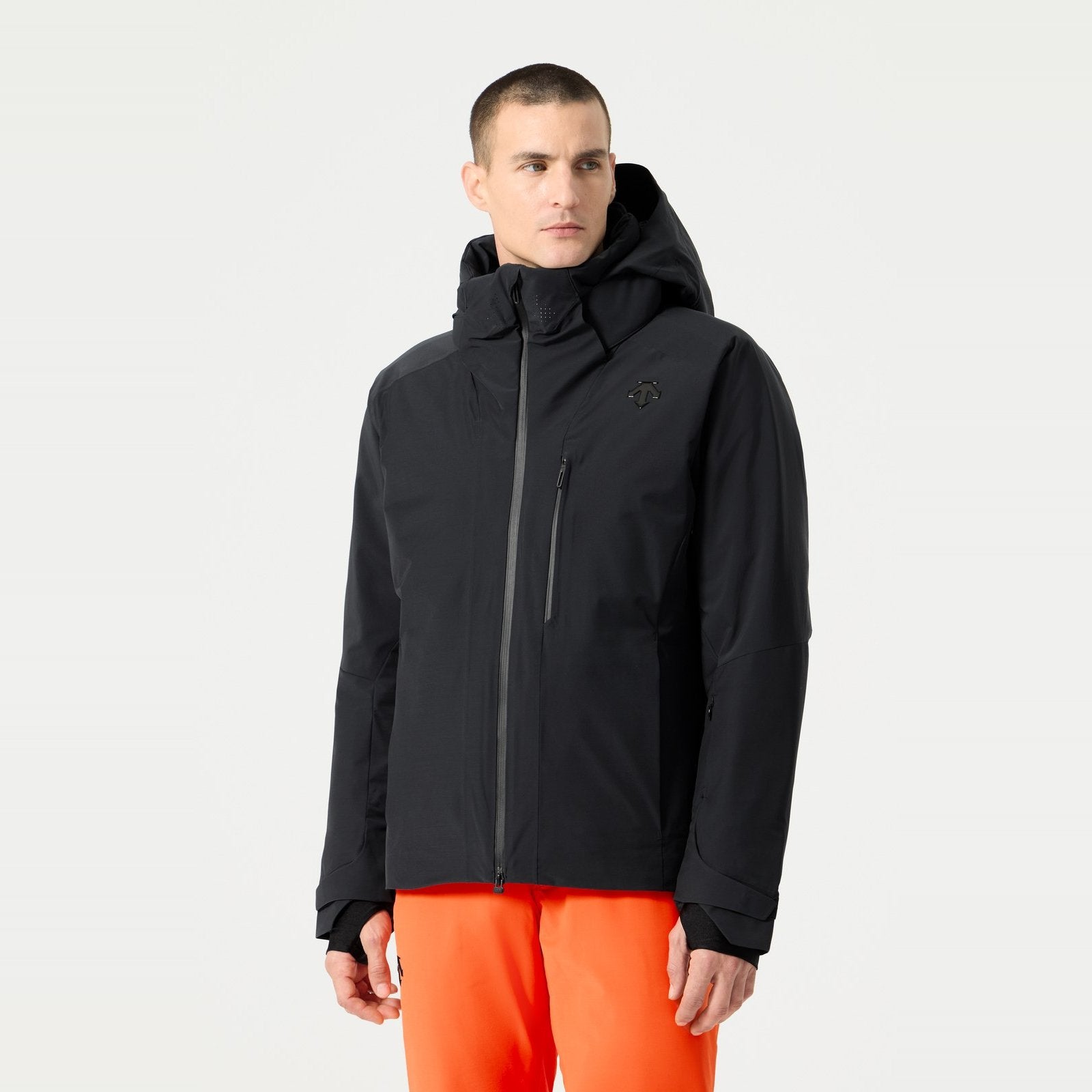 Mens Hybrid Insulated Ski Jacket Black - Image 1
