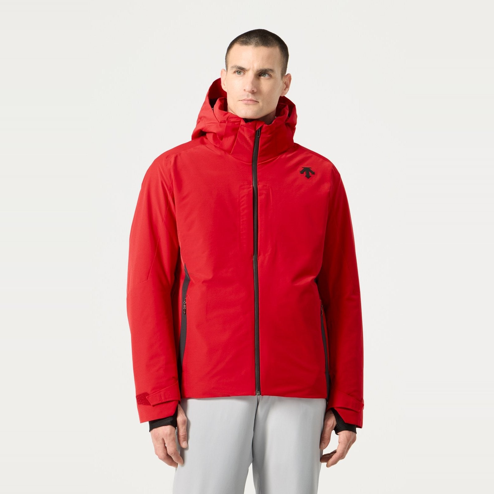 Mens Insulated Ski Jacket Electric Red - Image 1