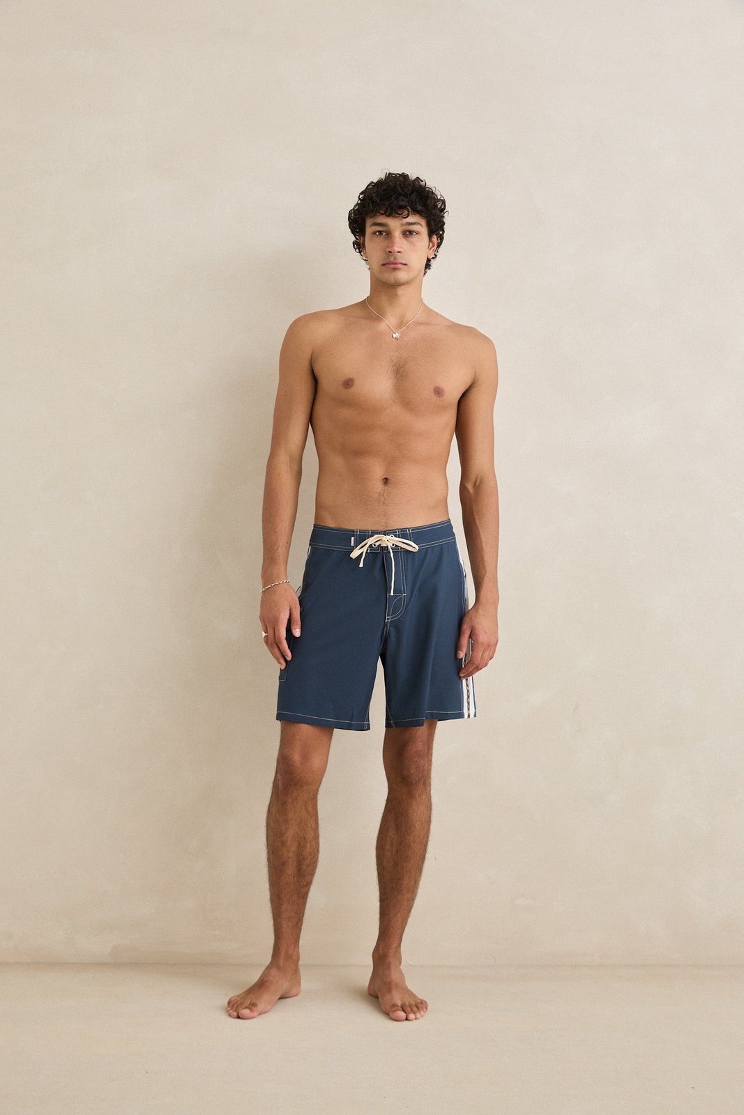 Panel Stripe Trunk Navy - Image 2