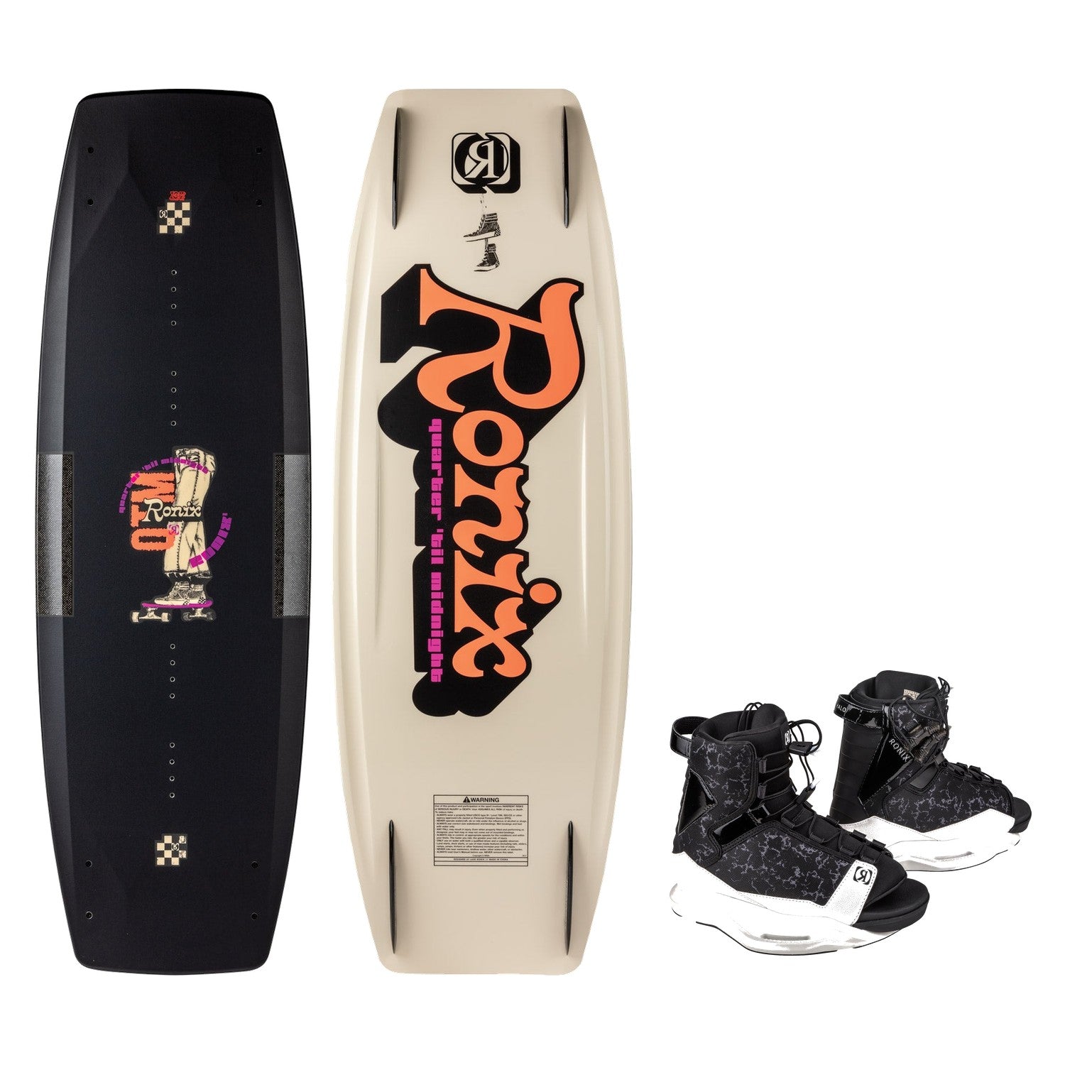 Quarter 'Til Midnight Wakeboard w/ Halo Boot Package - Image 1