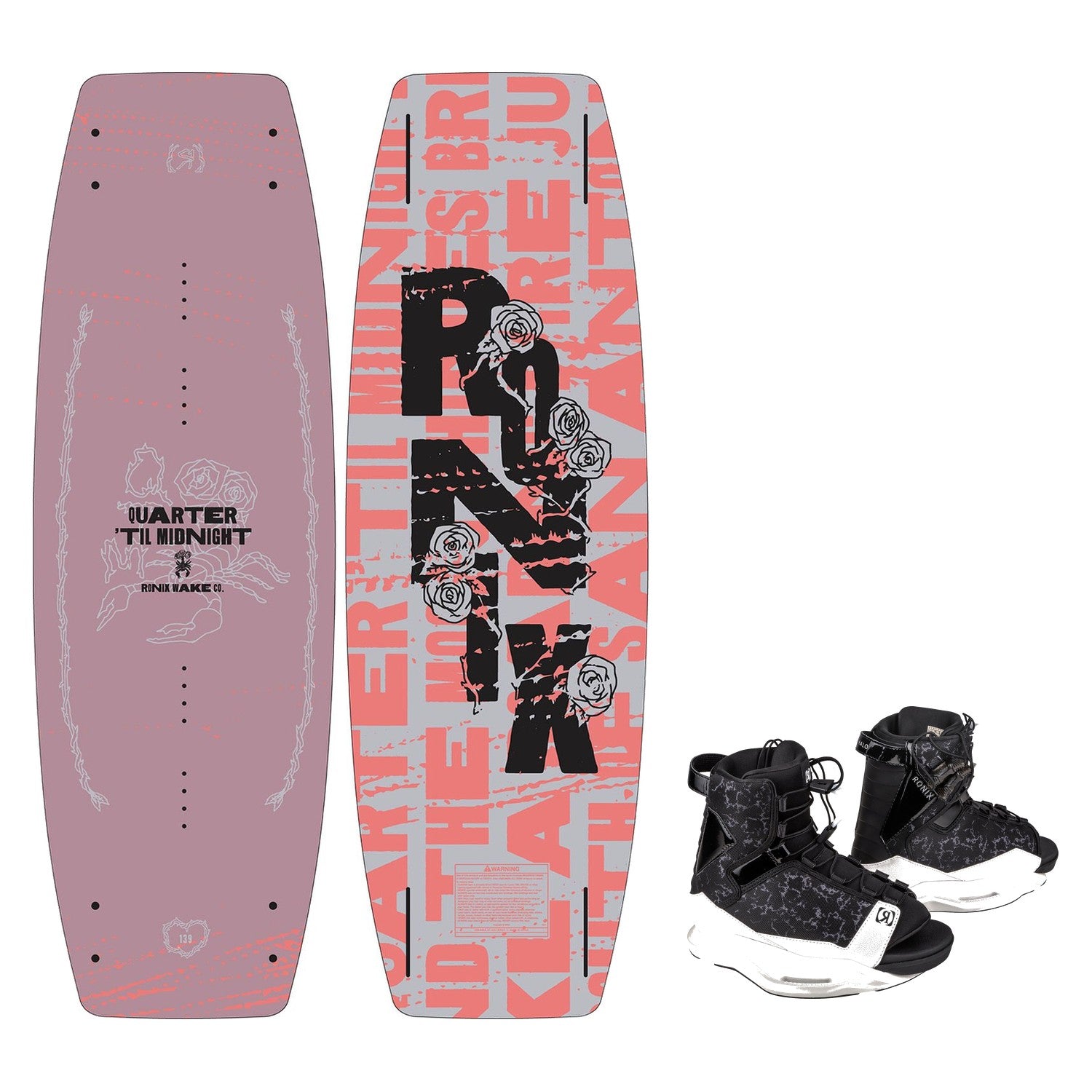 Quarter 'Til Midnight Wakeboard w/ Halo Boot Package - Image 1