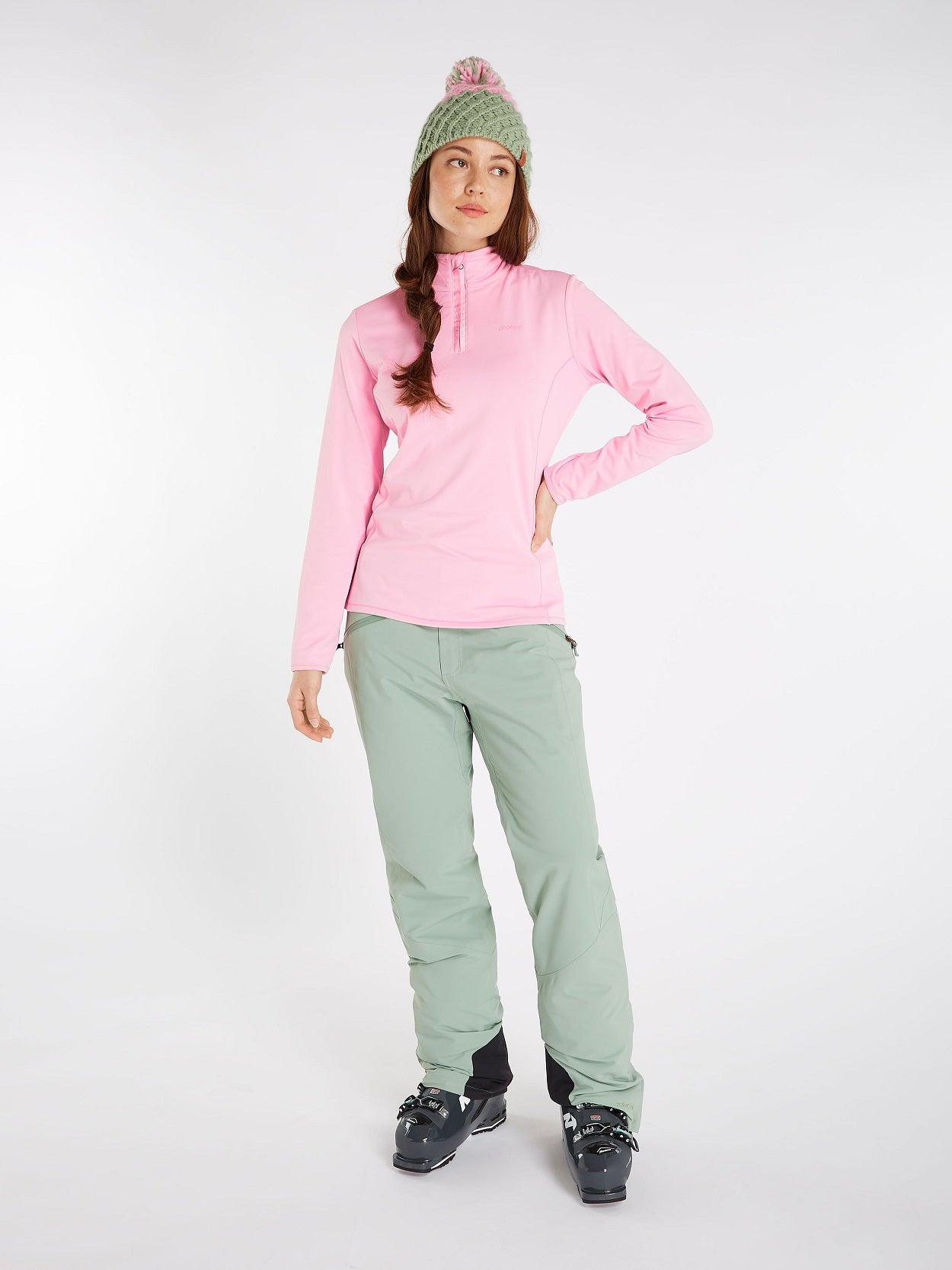Protest Fabriz 1/4 Zip Top Skivvy Romantic