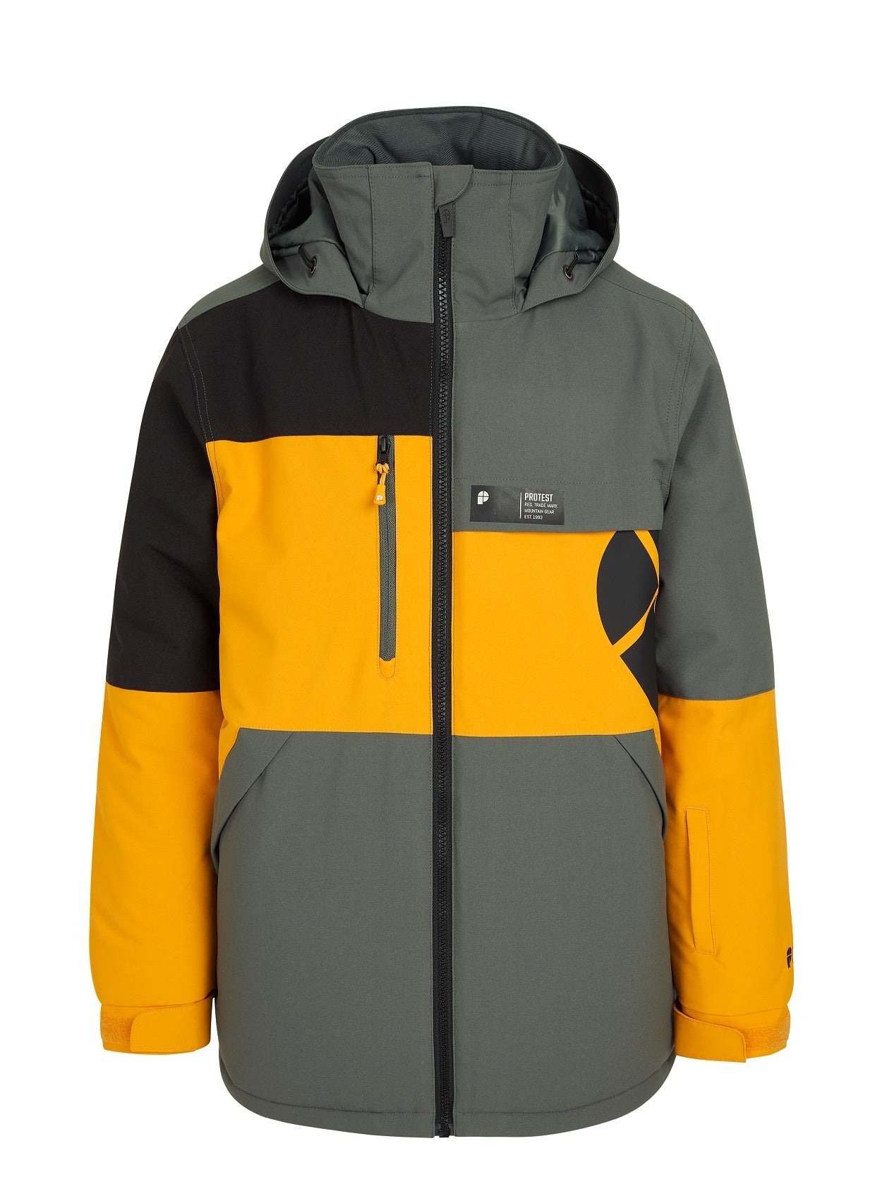 Protest Hugo Jr Jacket Dark Yellow