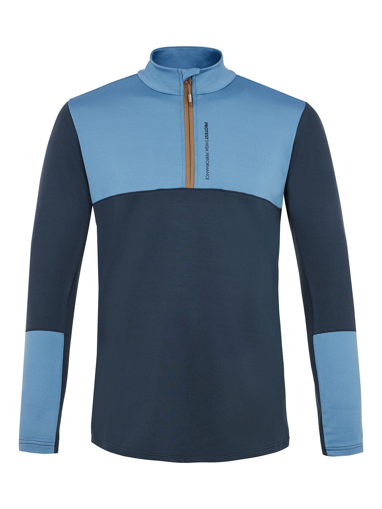 Protest Sitano 1/4 Zip Skivvy Blue Nights