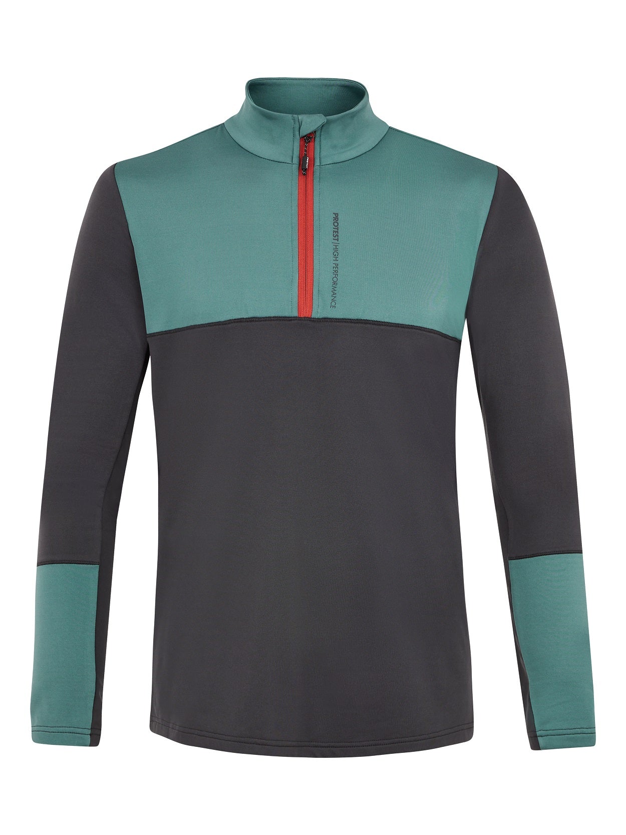 Protest Sitano 1/4 Zip Skivvy Deep Grey