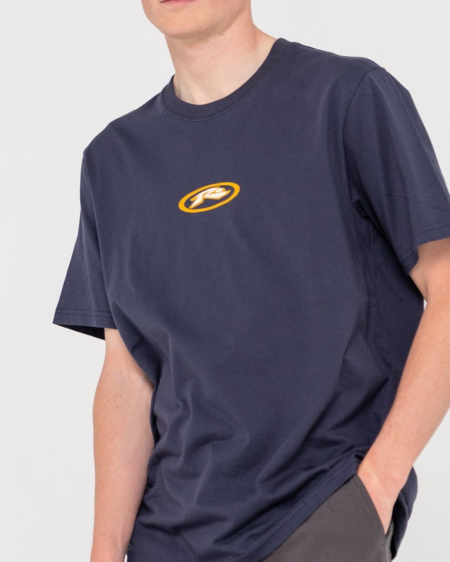 Rusty Slowmo Short Sleeve Tee Navy Gold