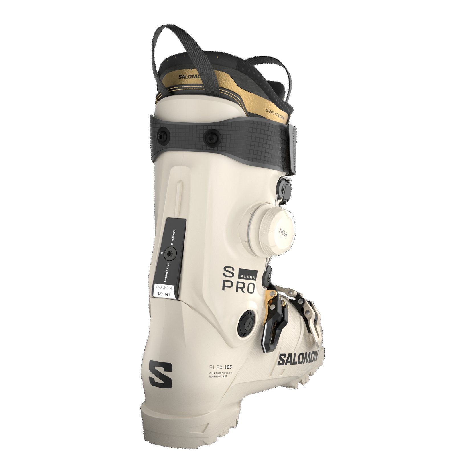 S/Pro Alpha C BOA 105 W Birch / Black / Gold Met. - Image 2