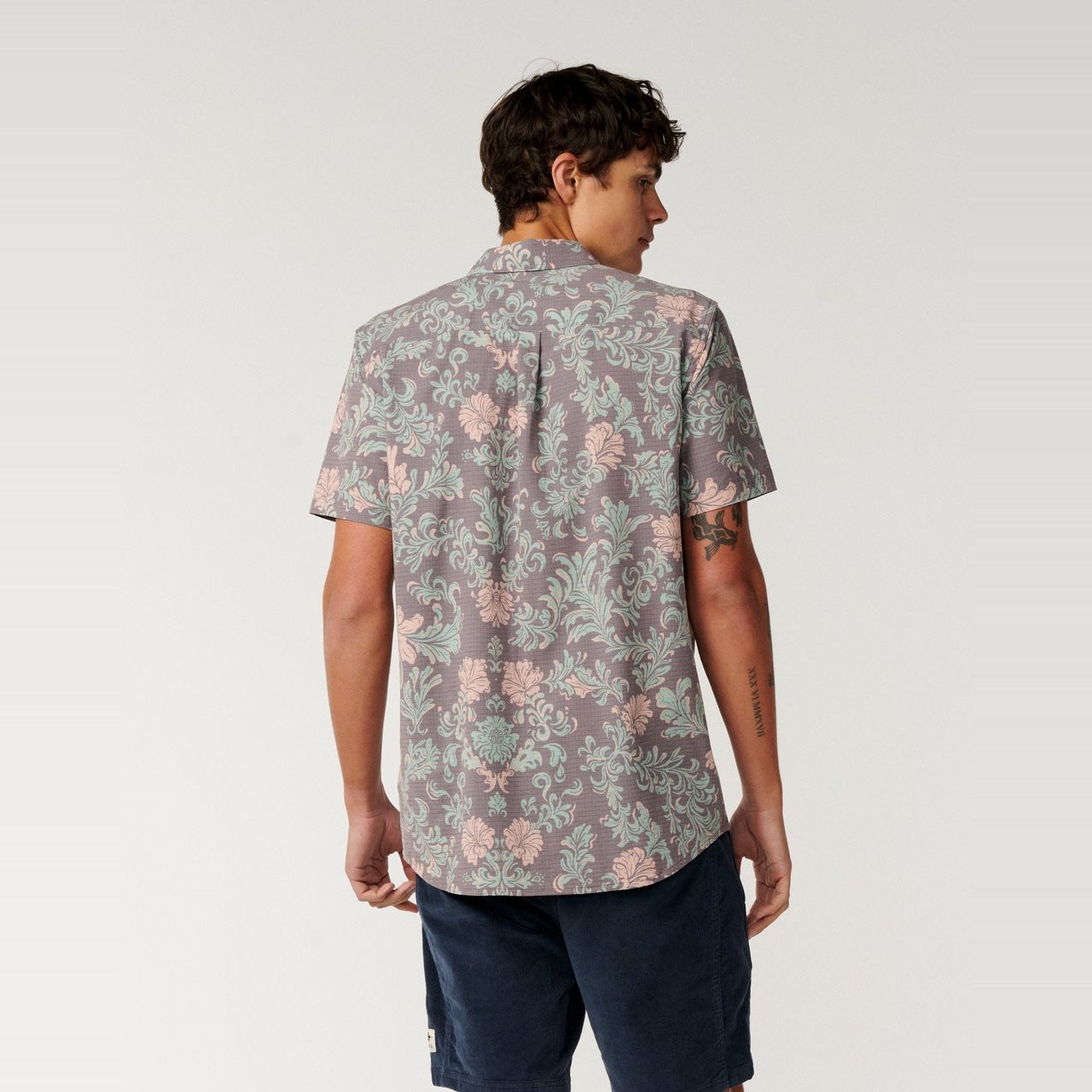 Sessions Aerotech Short Sleeve Shirt Deep Mushroom - Image 3