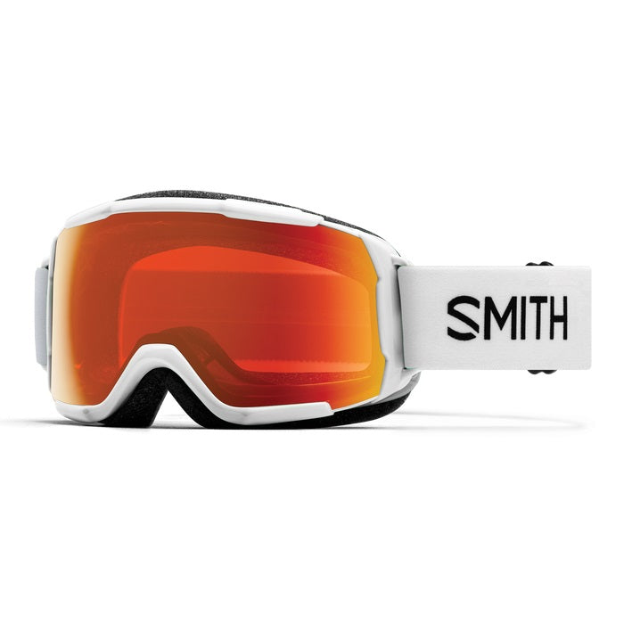 Smith Grom Jr Snow Goggle White Chromapop Everyday Red Lens