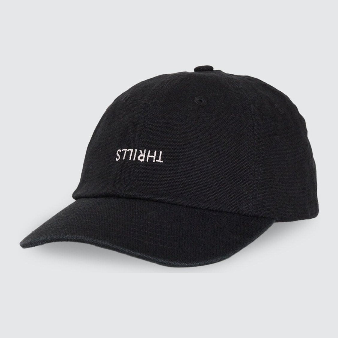 Minimal 6 Panel Cap Washed Black - Image 1