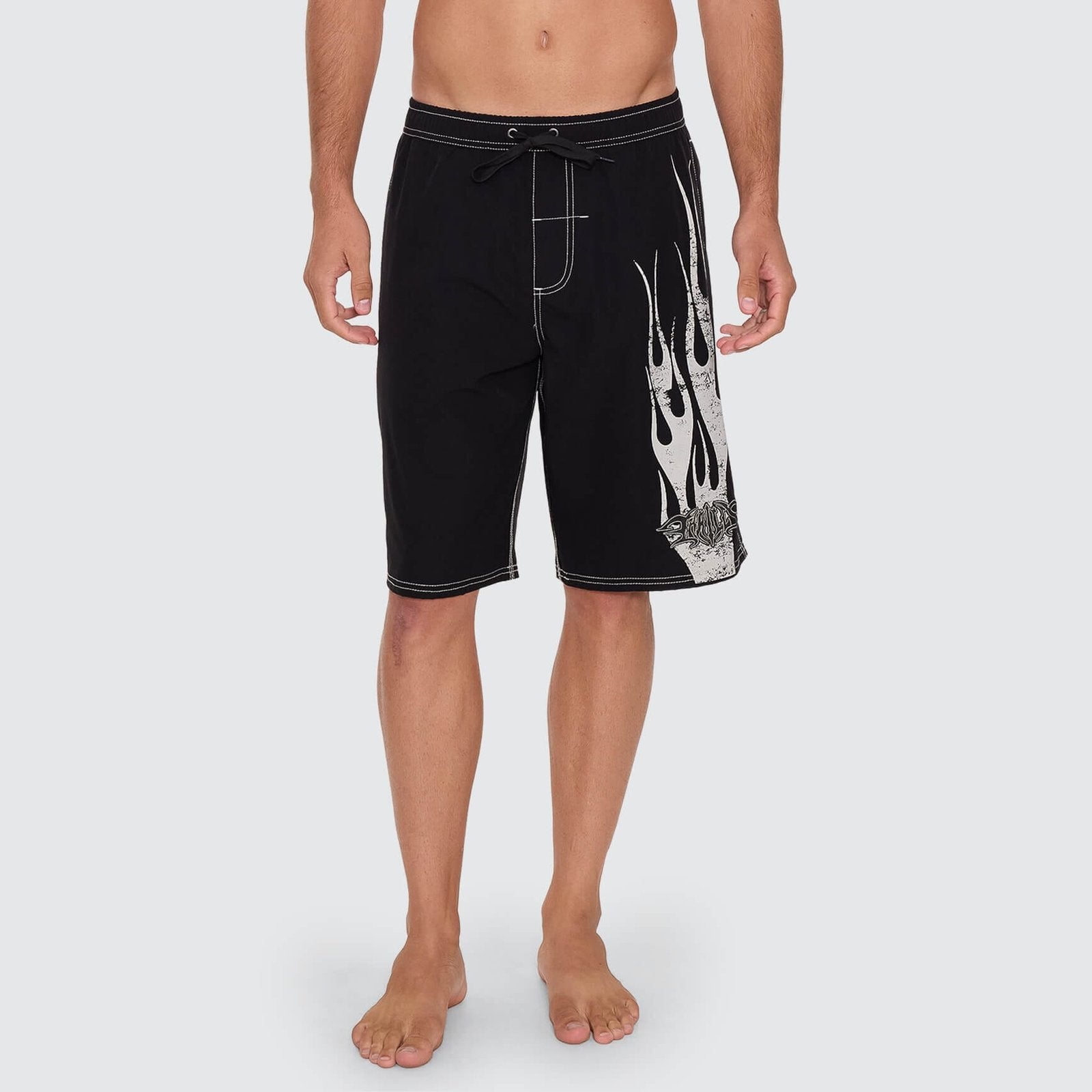 Mind Over Matter Elastic Boardshort Black - Image 1
