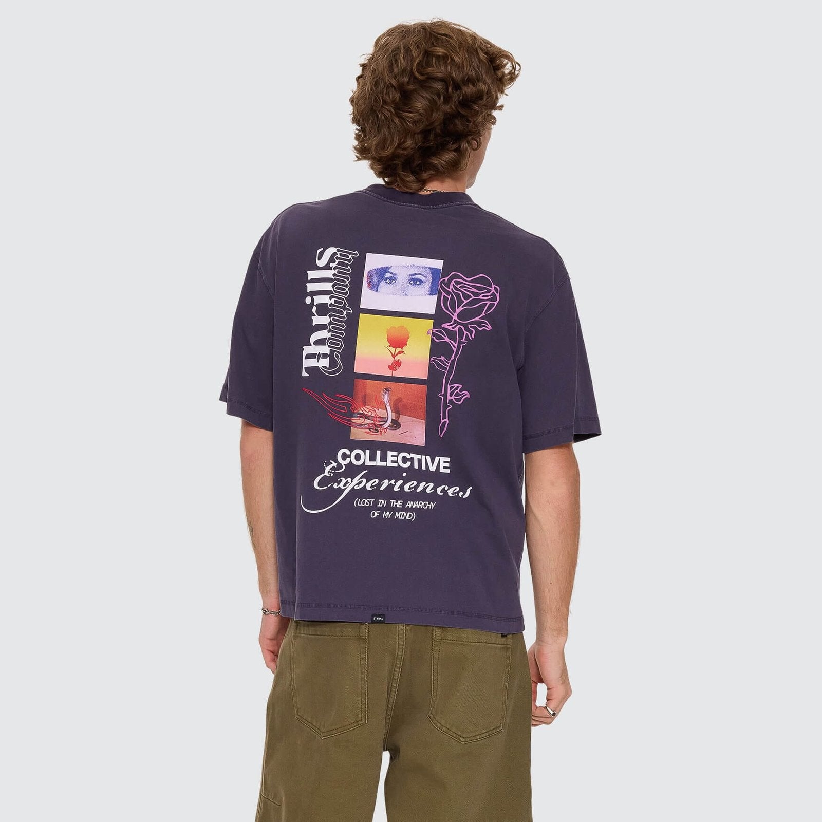 Collective Experiences Box Crop Tee Graphite - Image 1