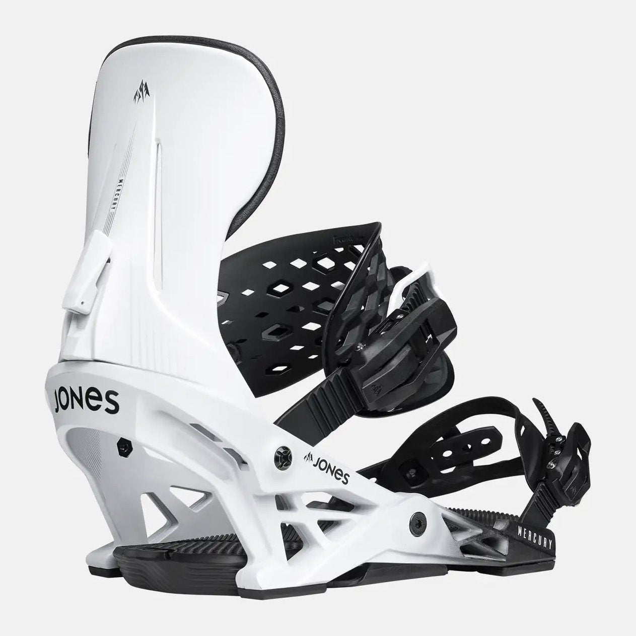 Mens Mercury Snowboard Bindings Cloud White - Image 1
