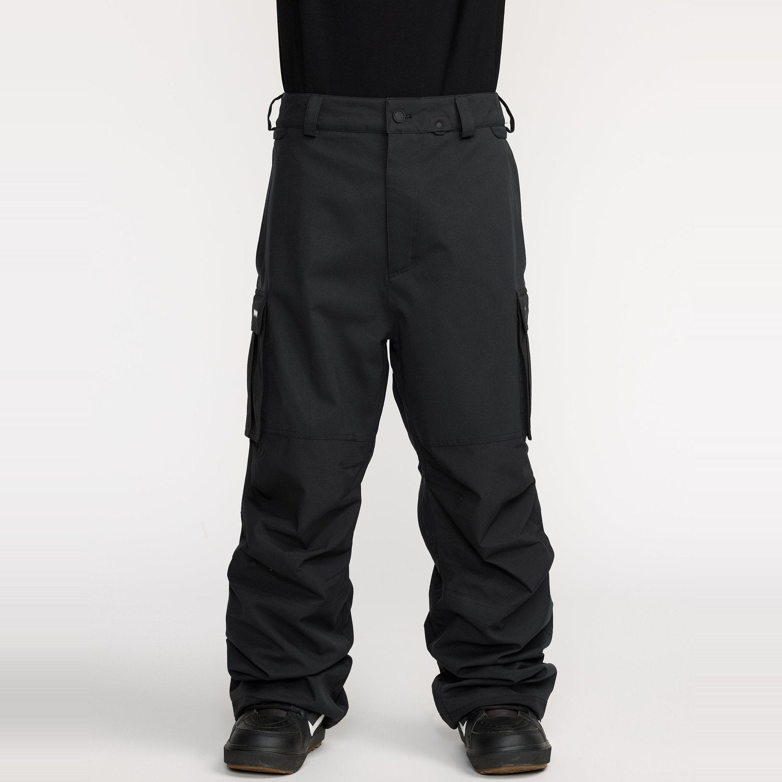 Mens Nwrk Baggy Snowboard Pants Black - Image 1