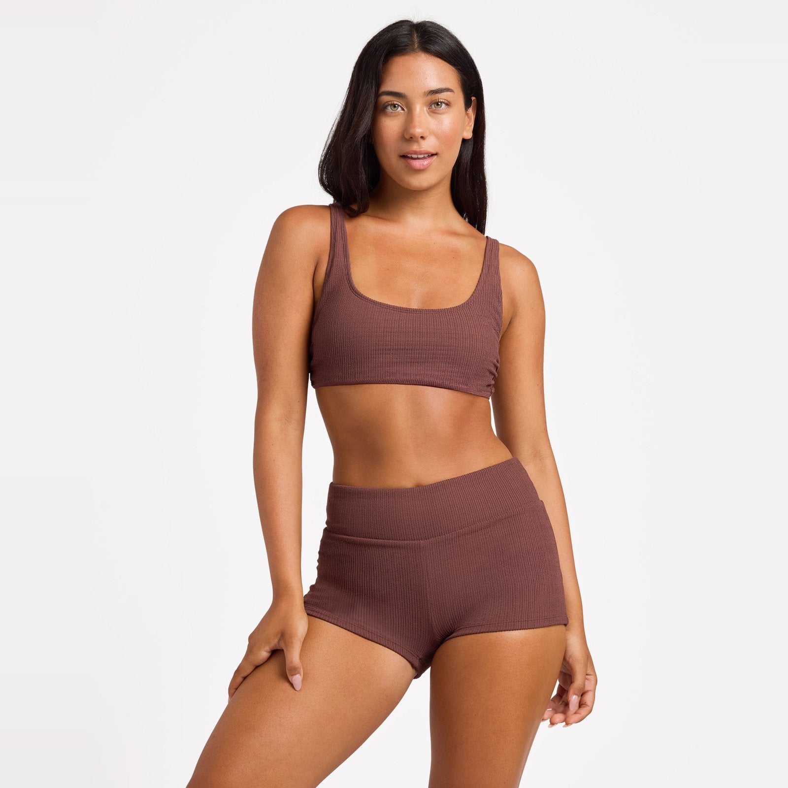 Womens Love Boyleg Bikini Bottom Java - Image 1