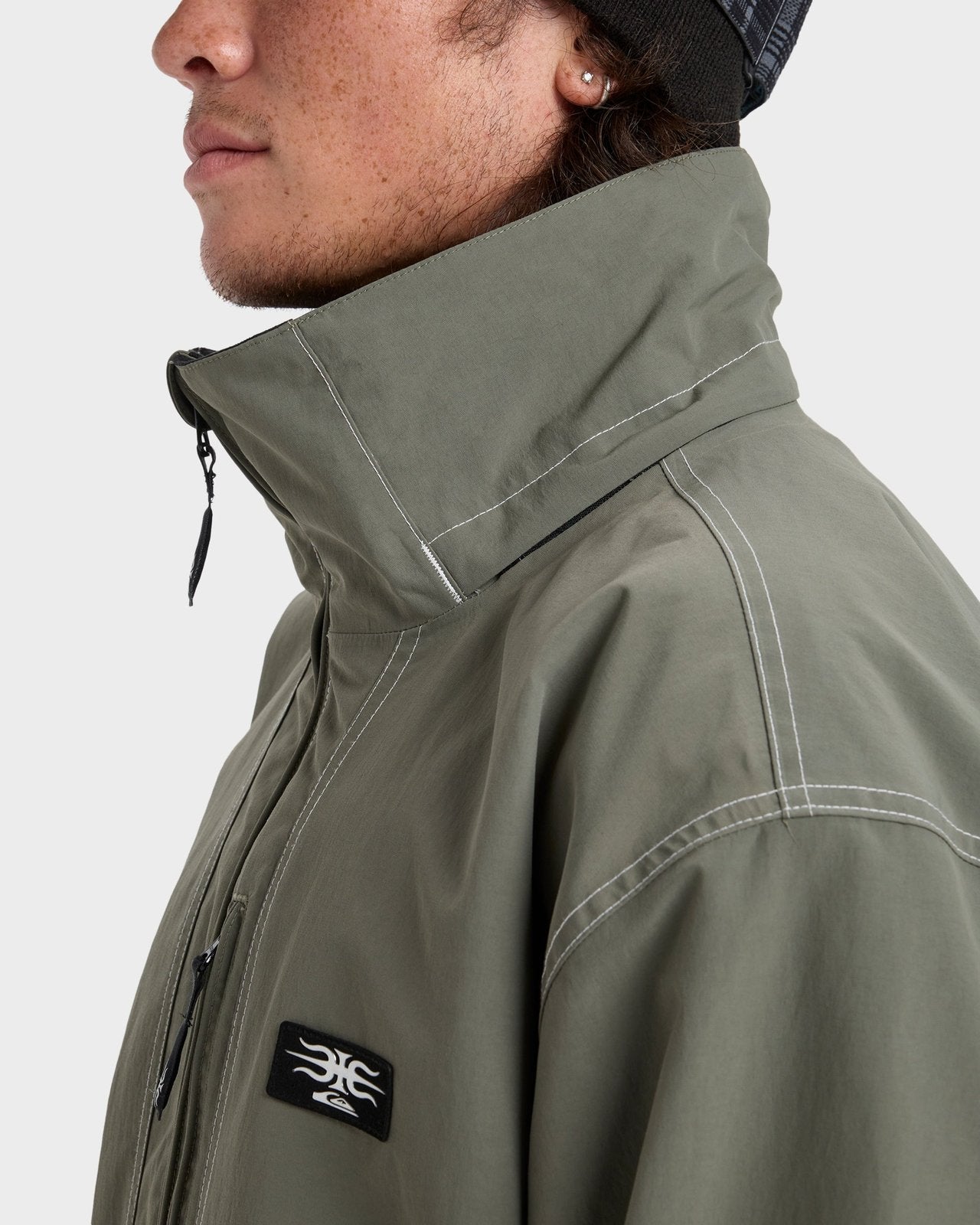 Mens Live Wire Snow Jacket Dusty Olive - Image 10