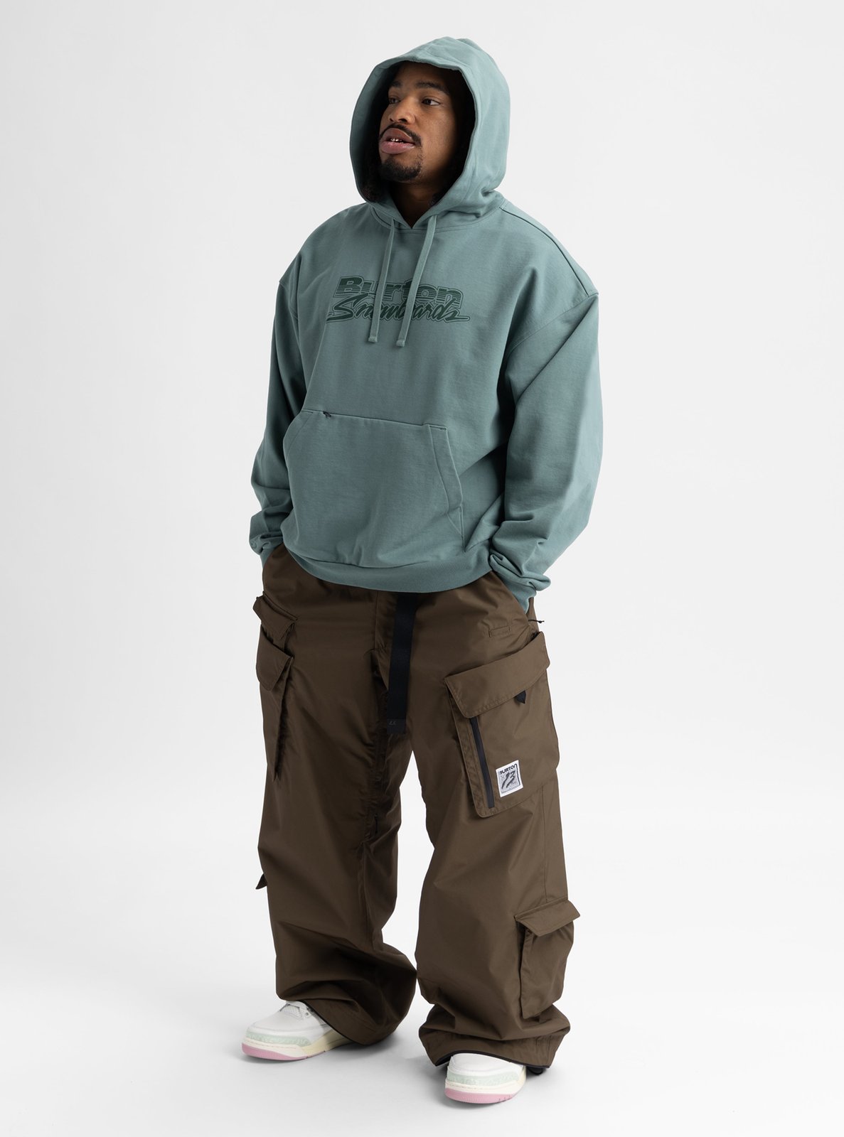 Mens Standard Pullover Hoodie Chillin` Grn - Image 10