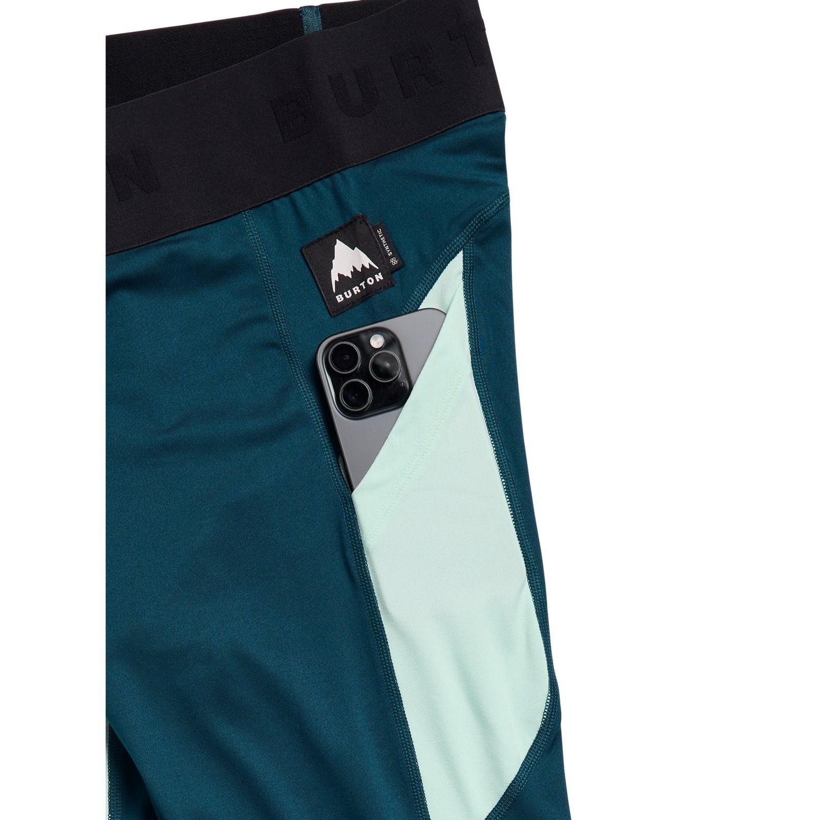 Womens Synthetic Midweight Base Layer Pants Atlantic Teal/Spring Frost - Image 10