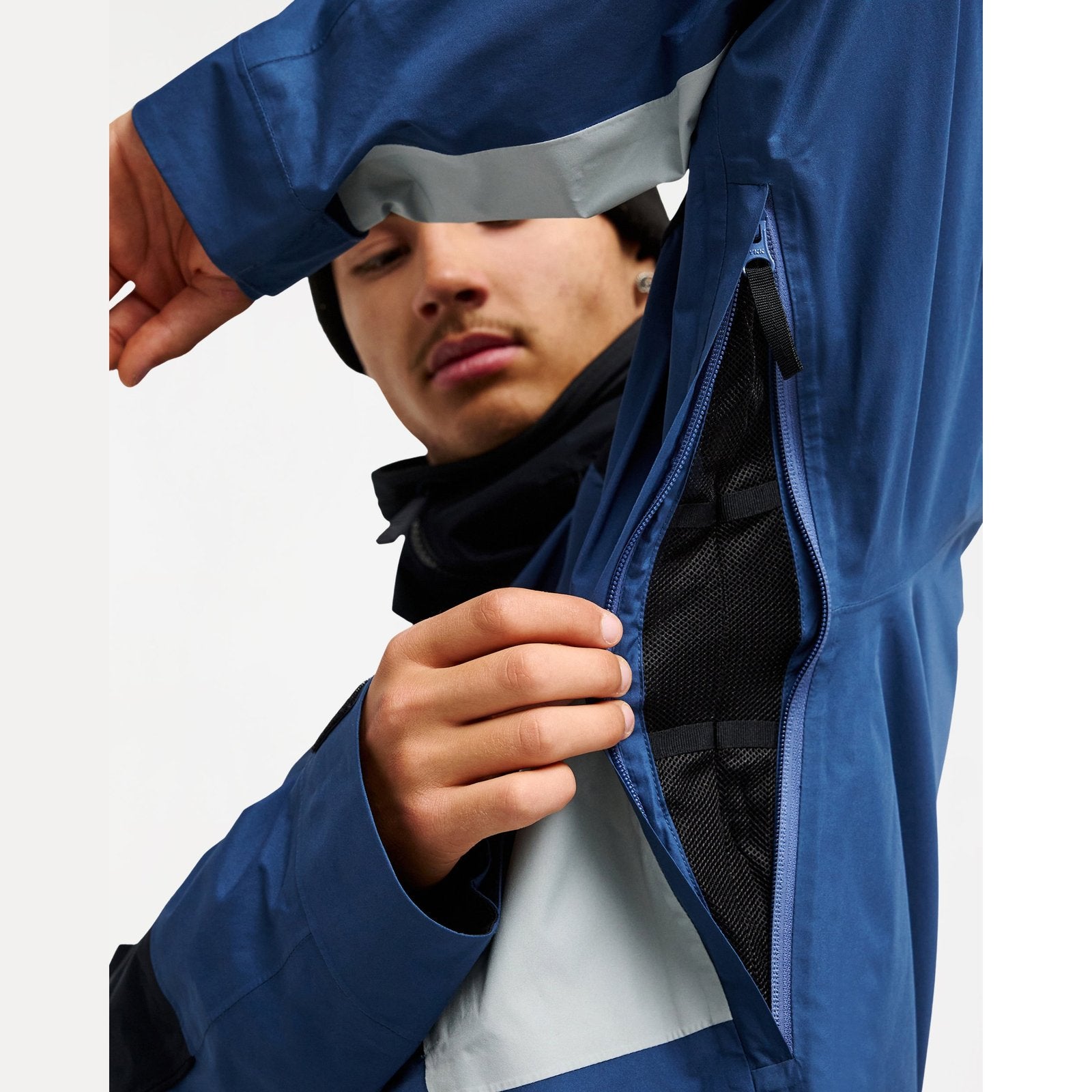 Mens Young Guns Gore-Tex Snow Jacket Dark Denim - Image 11
