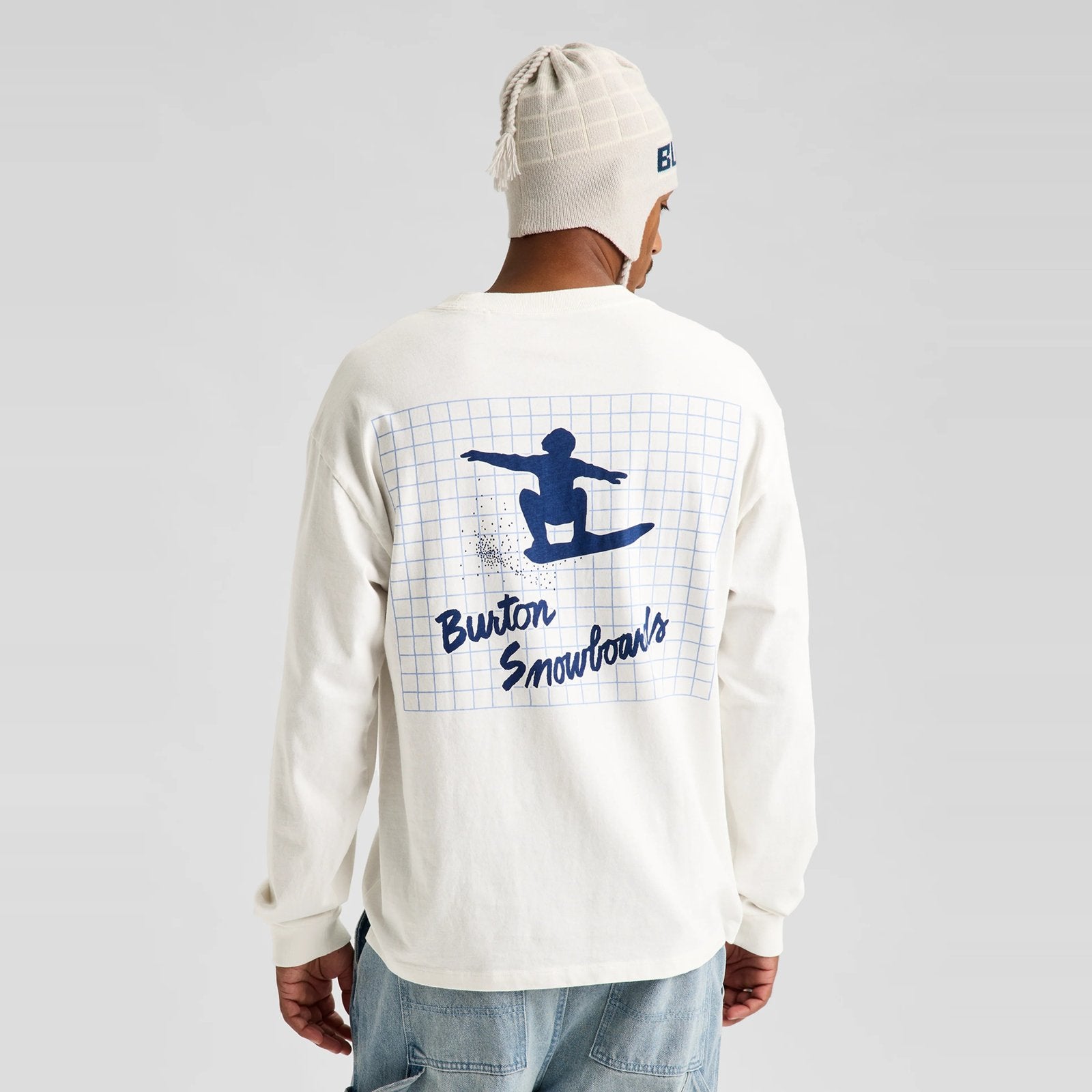 50Th 83 Squared Long Sleeve T-Shirt Stout White - Image 3