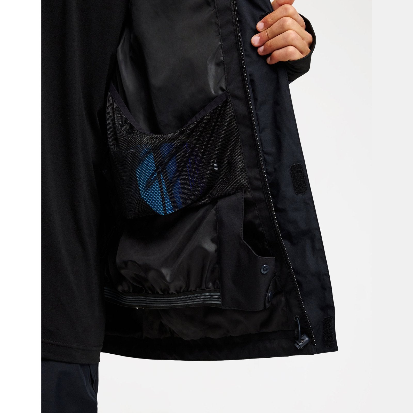 Mens Mission Gore-Tex Snow Jacket True Black - Image 12