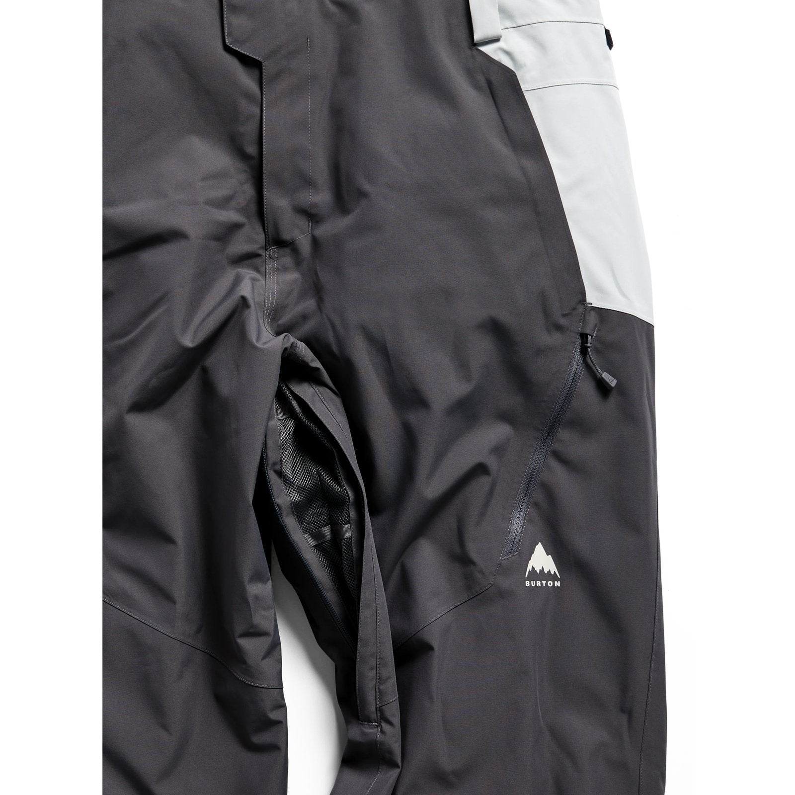 Mens Reserve 2L Relaxed Bib Pants Gotham Gray / Gray Cloud - Image 12