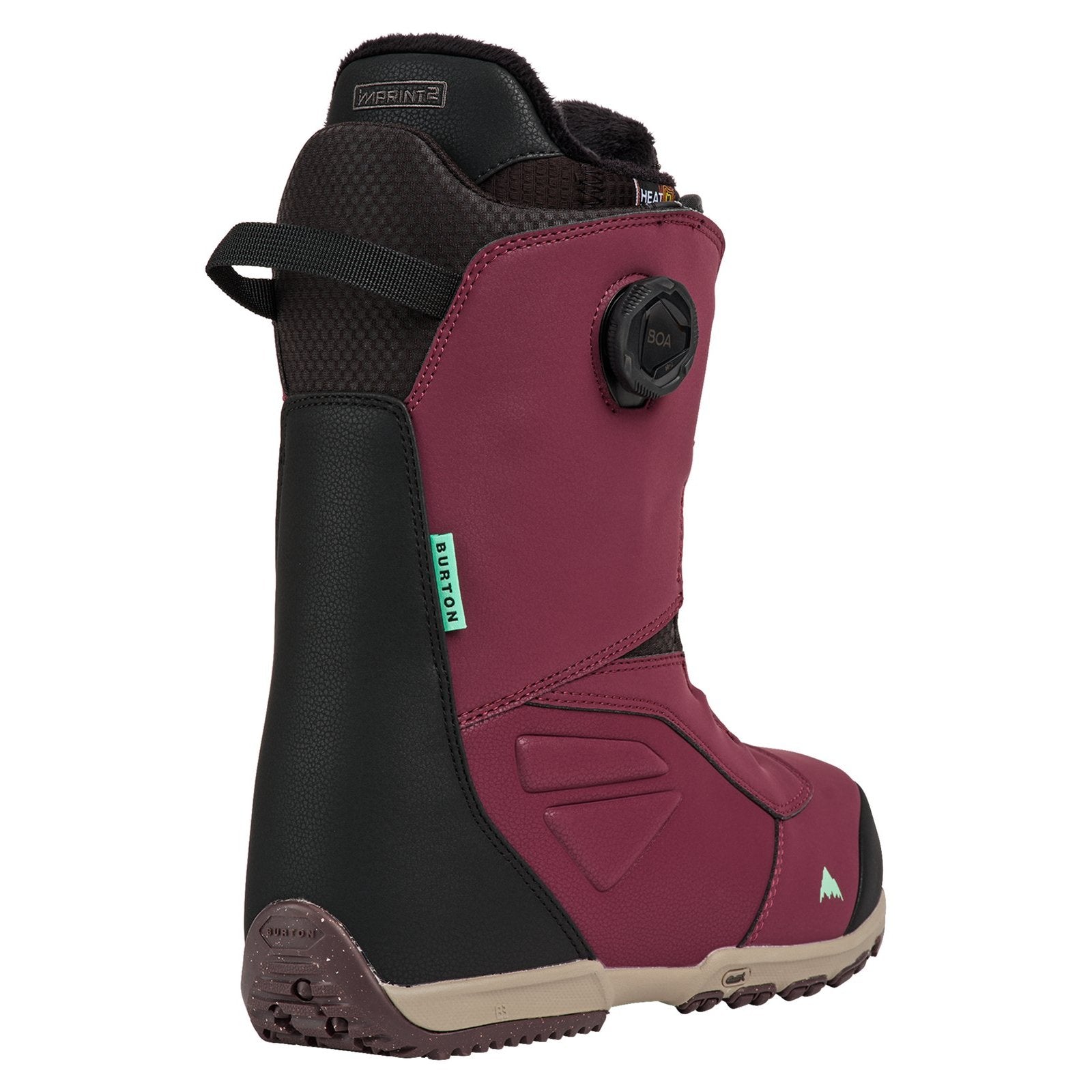 Mens Ruler BOA Snowboard Boots Rum Raisin - Image 12