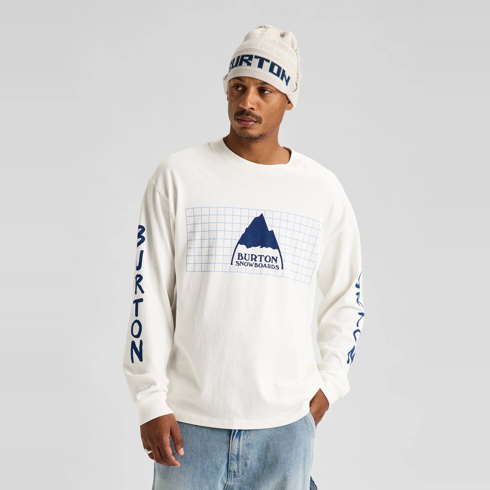 50Th 83 Squared Long Sleeve T-Shirt Stout White - Image 5