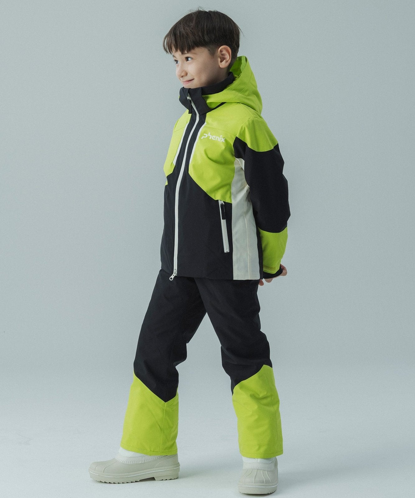 Kids Snow Rush Jr Two-Piece Yellow / Green - Image 13