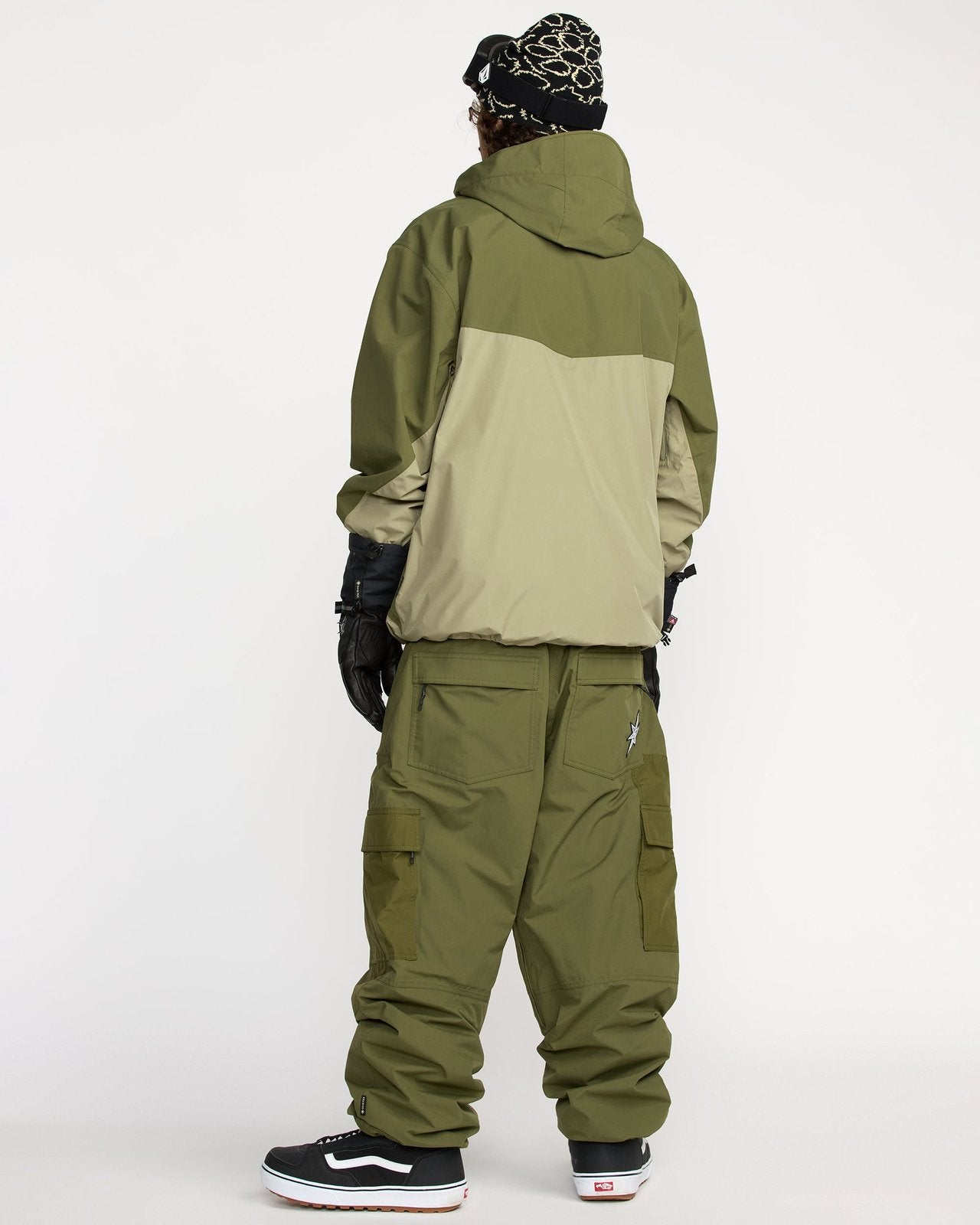 Mens Longo Gore-Tex Jacket Dark Olive - Image 13