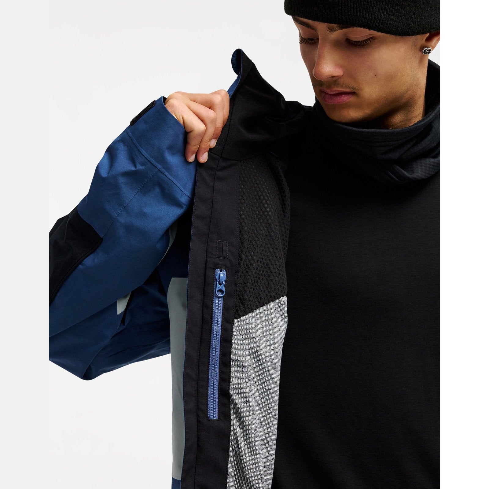 Mens Young Guns Gore-Tex Snow Jacket Dark Denim - Image 15