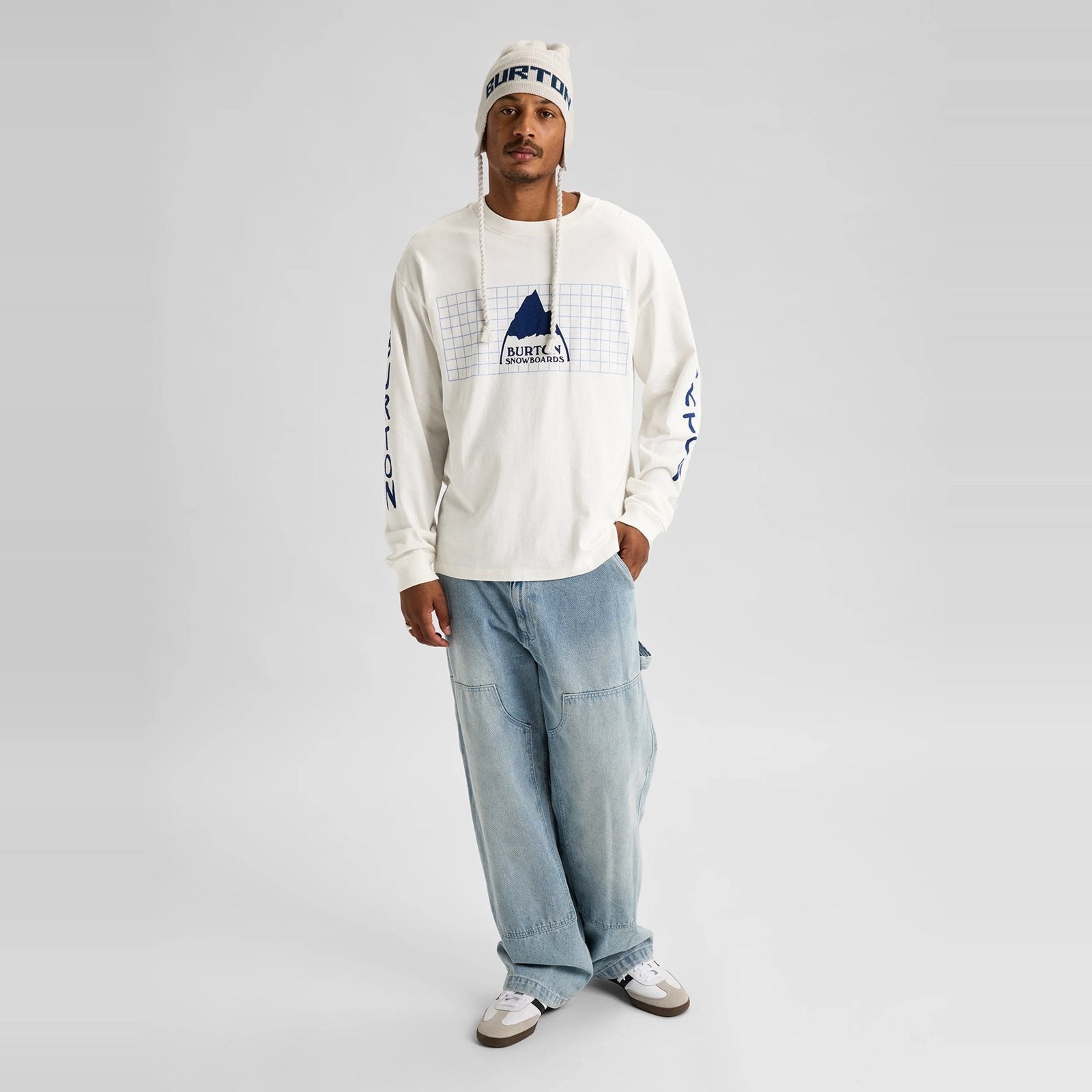 50Th 83 Squared Long Sleeve T-Shirt Stout White - Image 7