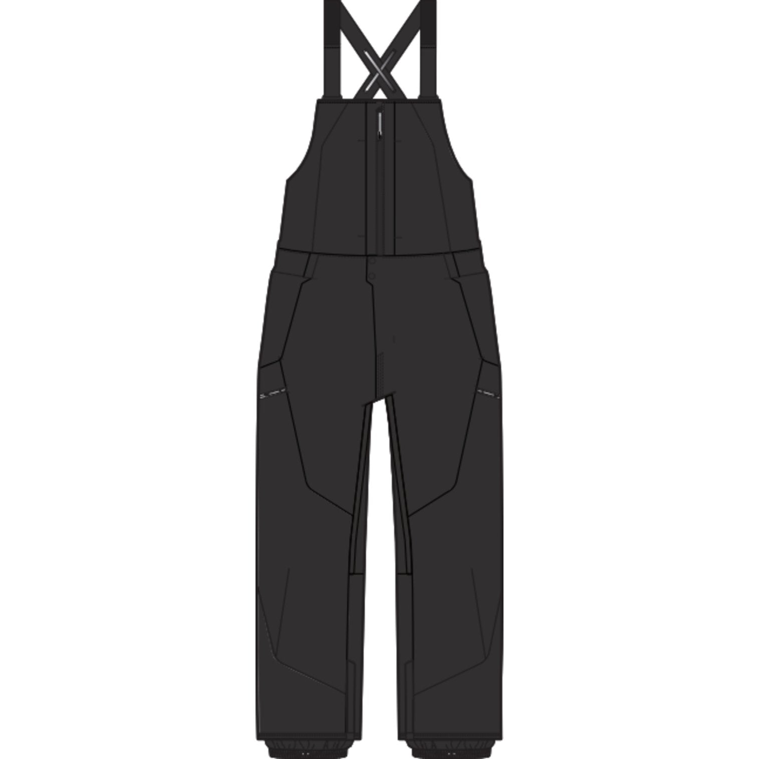 Mens Reserve Gore-Tex 2L Bib Pants True Black - Image 15