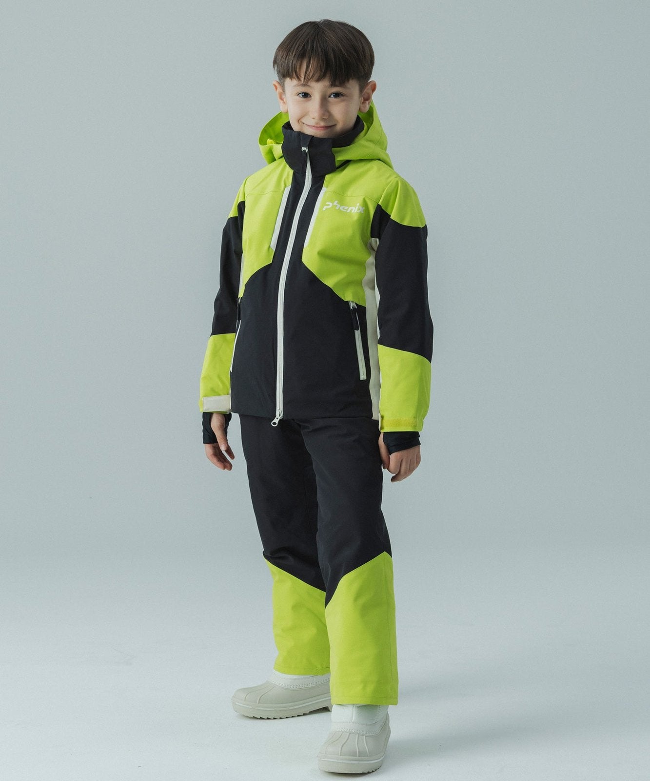 Kids Snow Rush Jr Two-Piece Yellow / Green - Image 16