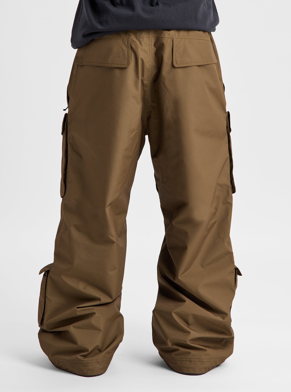 Mens 2L Baggy Cargo Pants Earth Ship Brown - Image 19