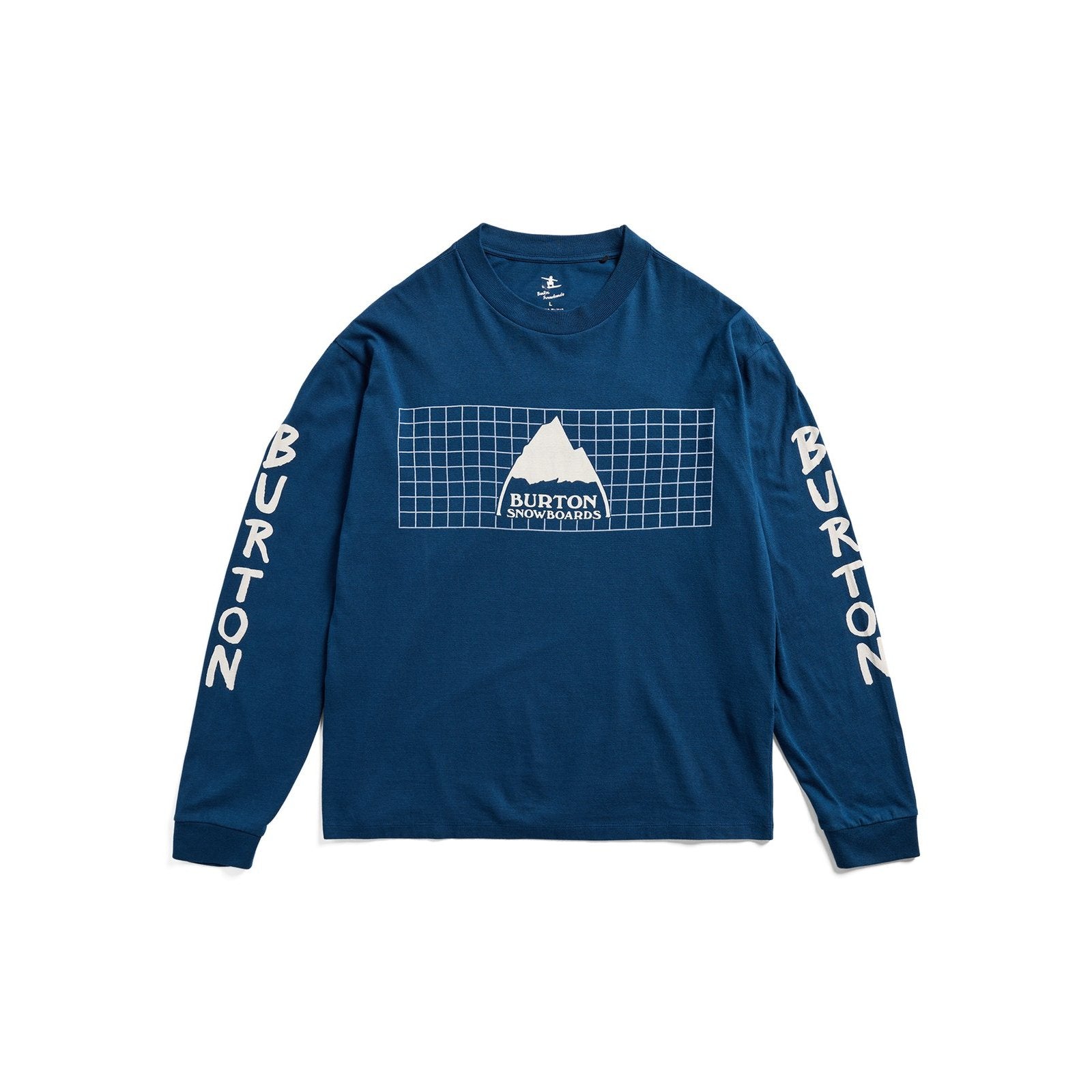 50th 83 Squared Long Sleeve T-Shirt Selvedge Blue - Image 1