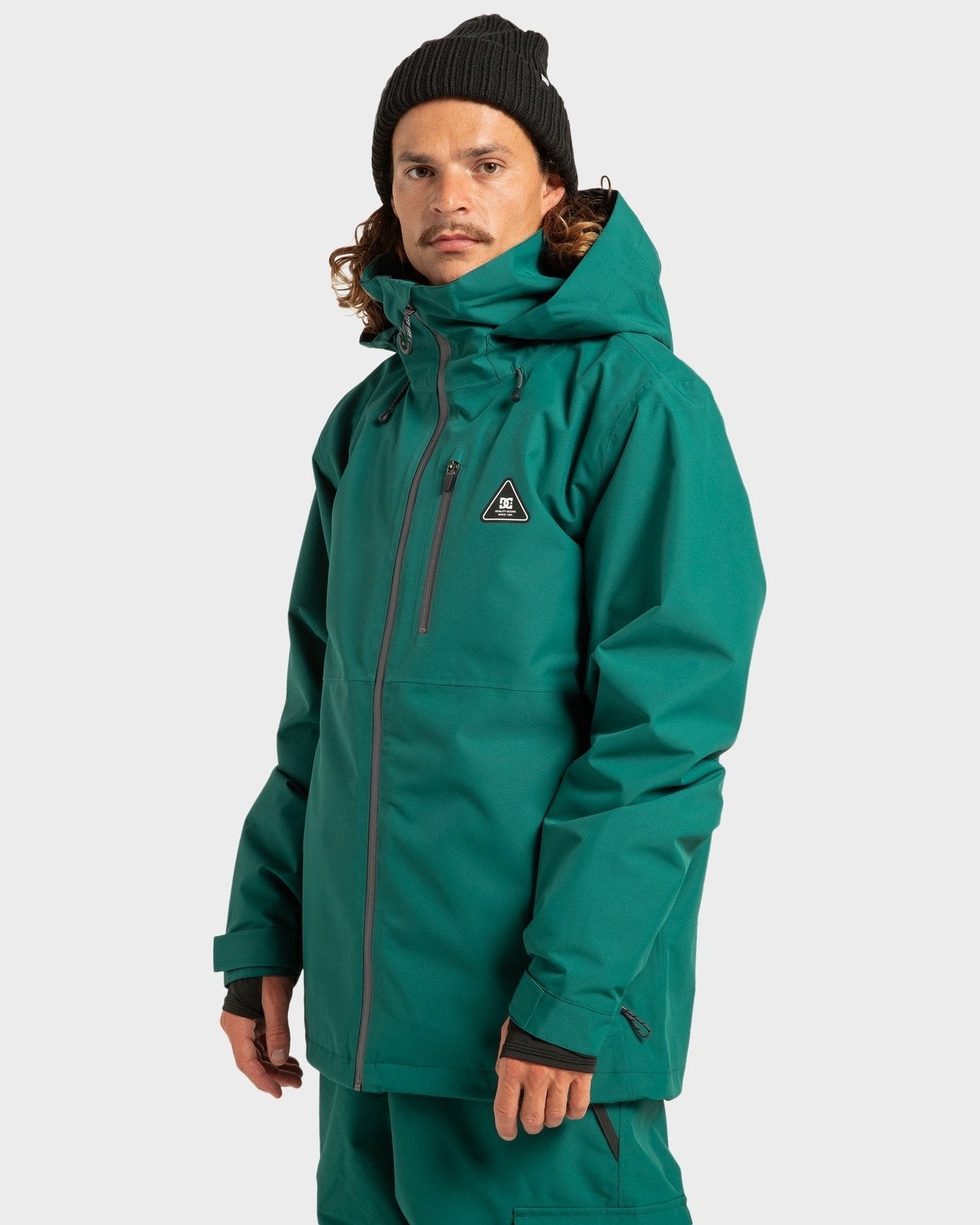 Mens Basis 30K Snowboard Jacket Deep Teal - Image 1