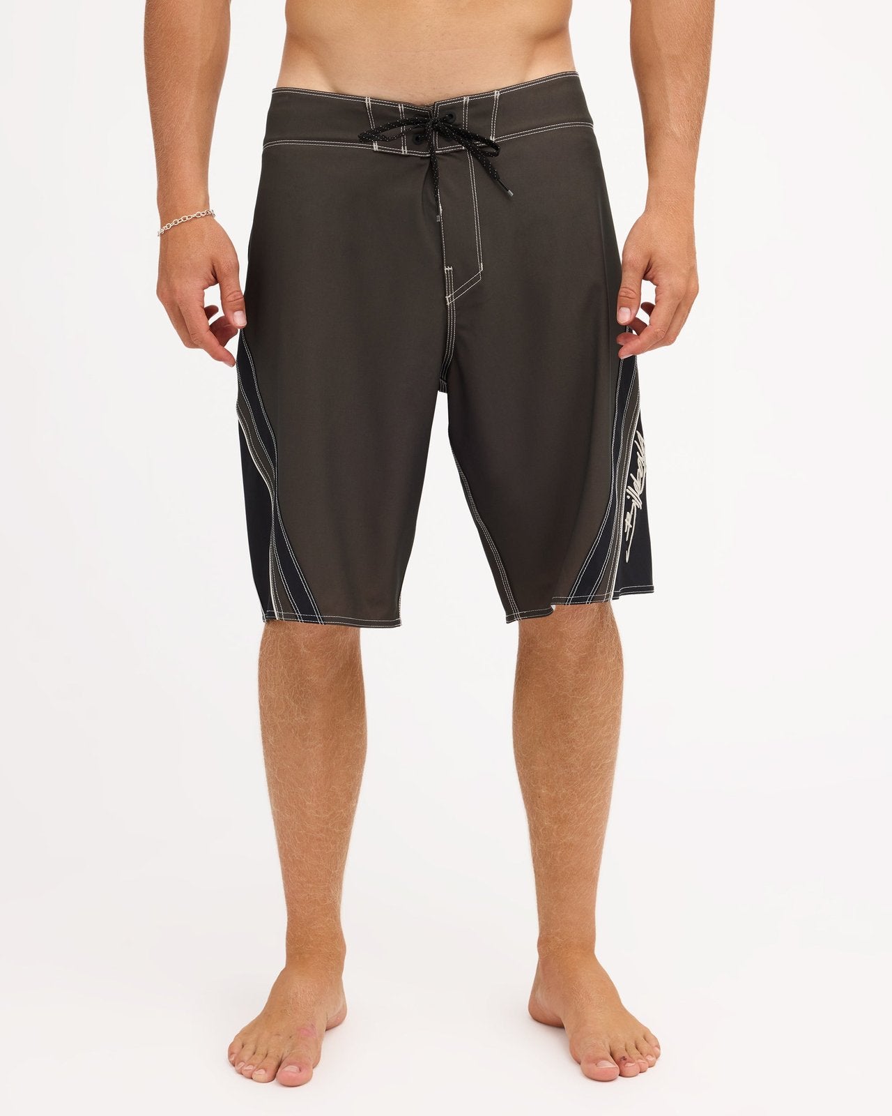 Mens Fluid 2K Pro 21" Board Shorts Dark Brown - Image 1
