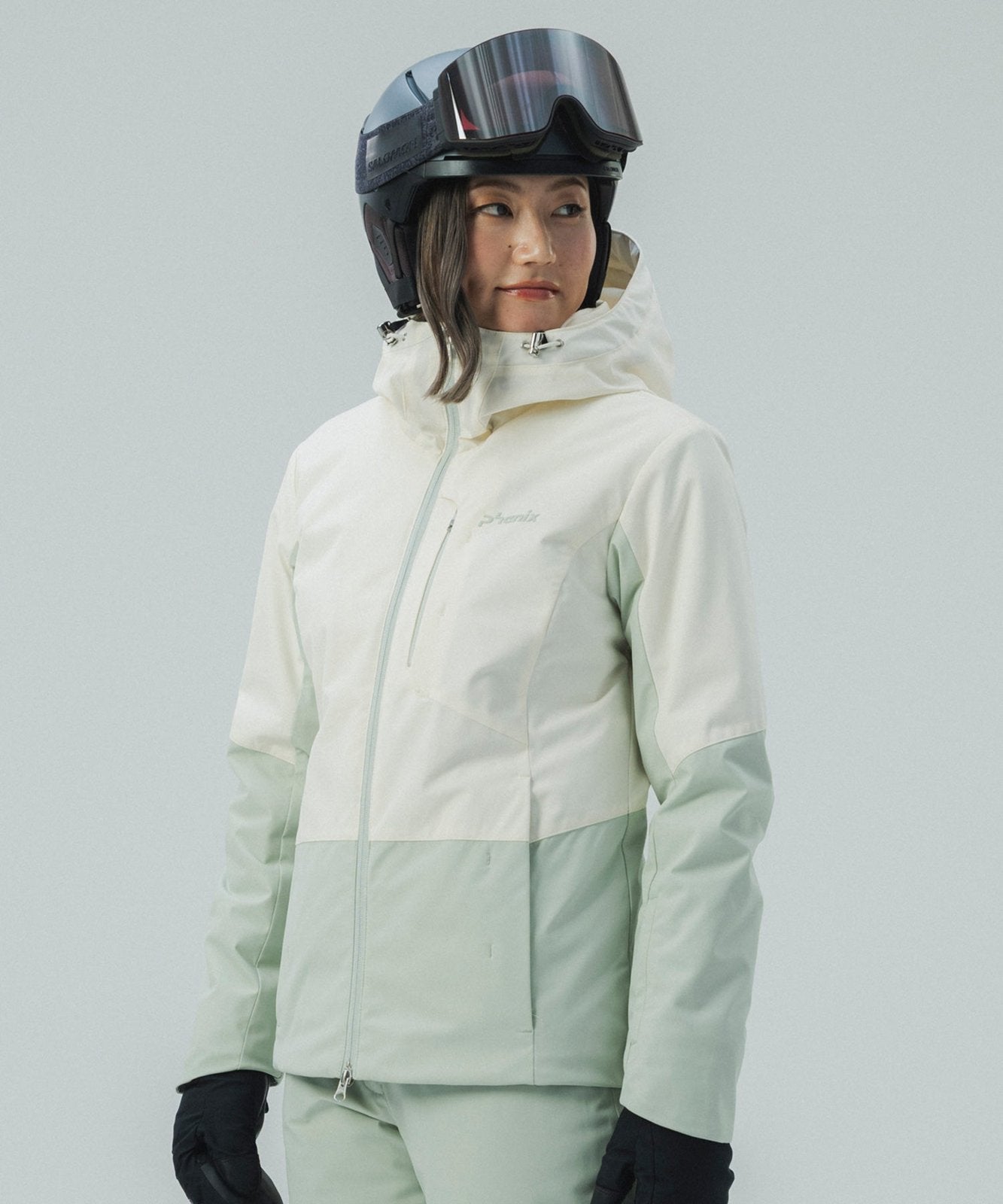Womens Mist Layer Jacket Off White - Image 1